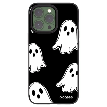 Picasee fekete szilikon tok az alábbi mobiltelefonokra Apple iPhone 13 Pro - Black ghosts
