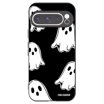 Picasee fekete szilikon tok az alábbi mobiltelefonokra Google Pixel 9 Pro - Black ghosts