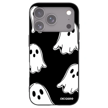 Picasee fekete szilikon tok az alábbi mobiltelefonokra Apple iPhone 17 Pro - Black ghosts