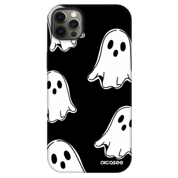 Szilikon tok erre a típusra Apple iPhone 12 Pro Max - Black ghosts