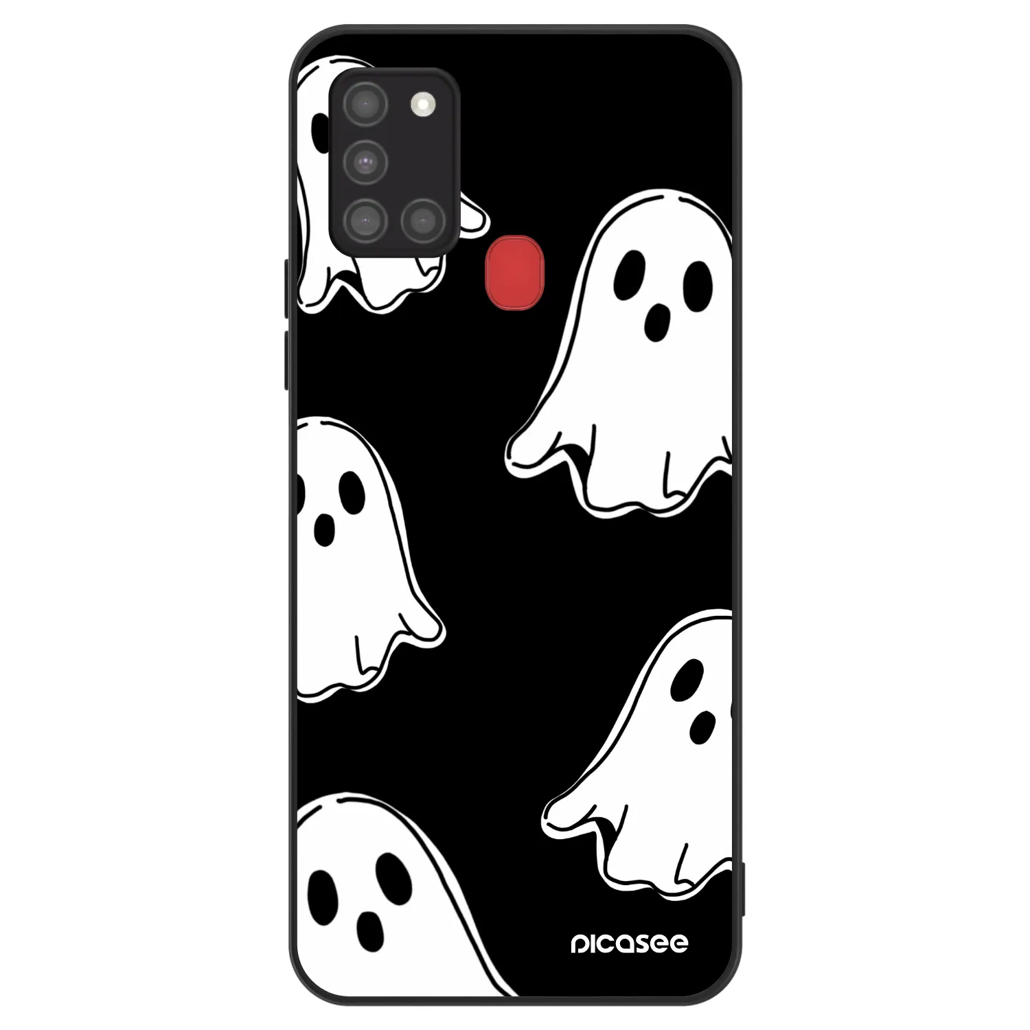 Picasee ULTIMATE CASE Samsung Galaxy A21s - készülékre - Black ghosts