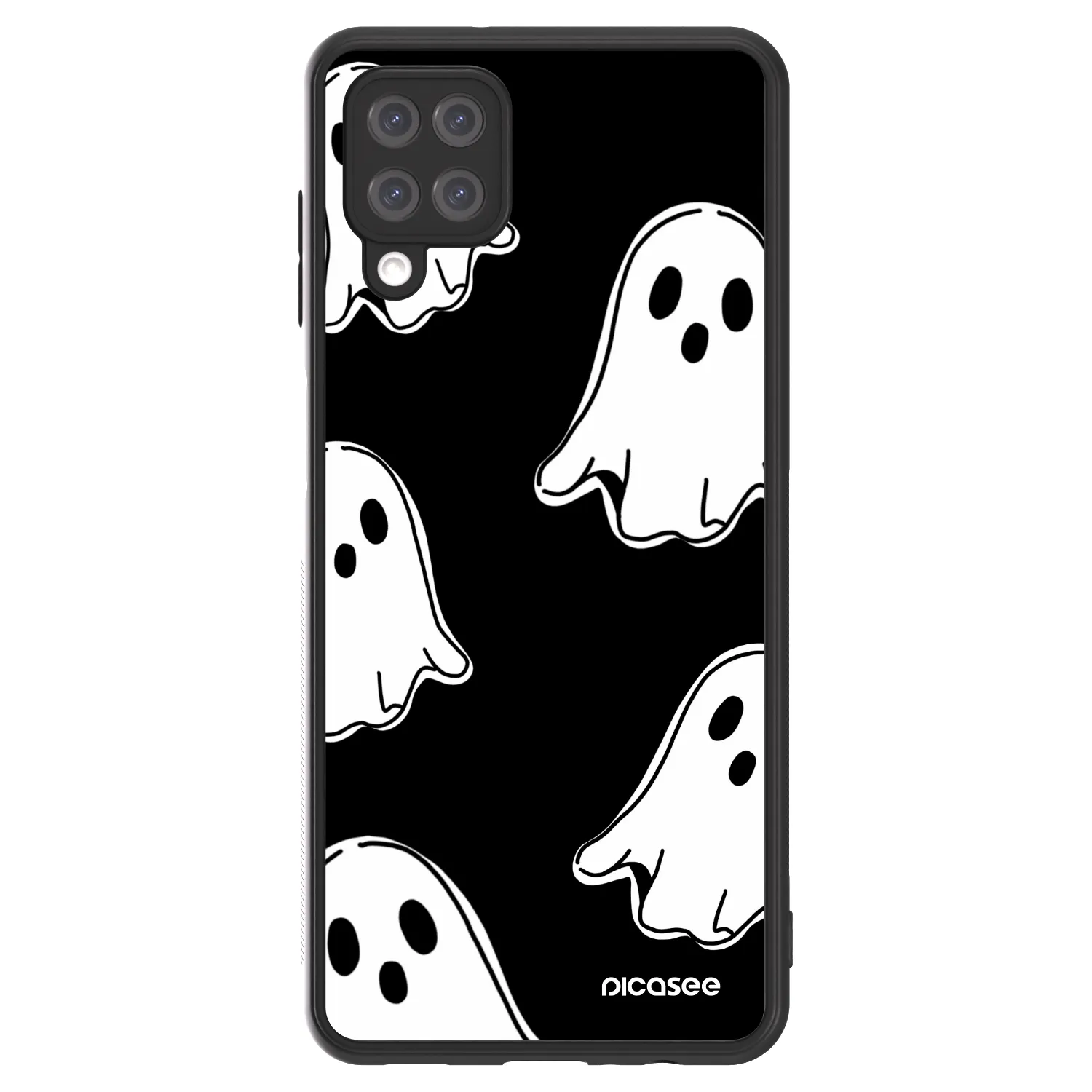Picasee ULTIMATE CASE Samsung Galaxy A12 A125F - készülékre - Black ghosts