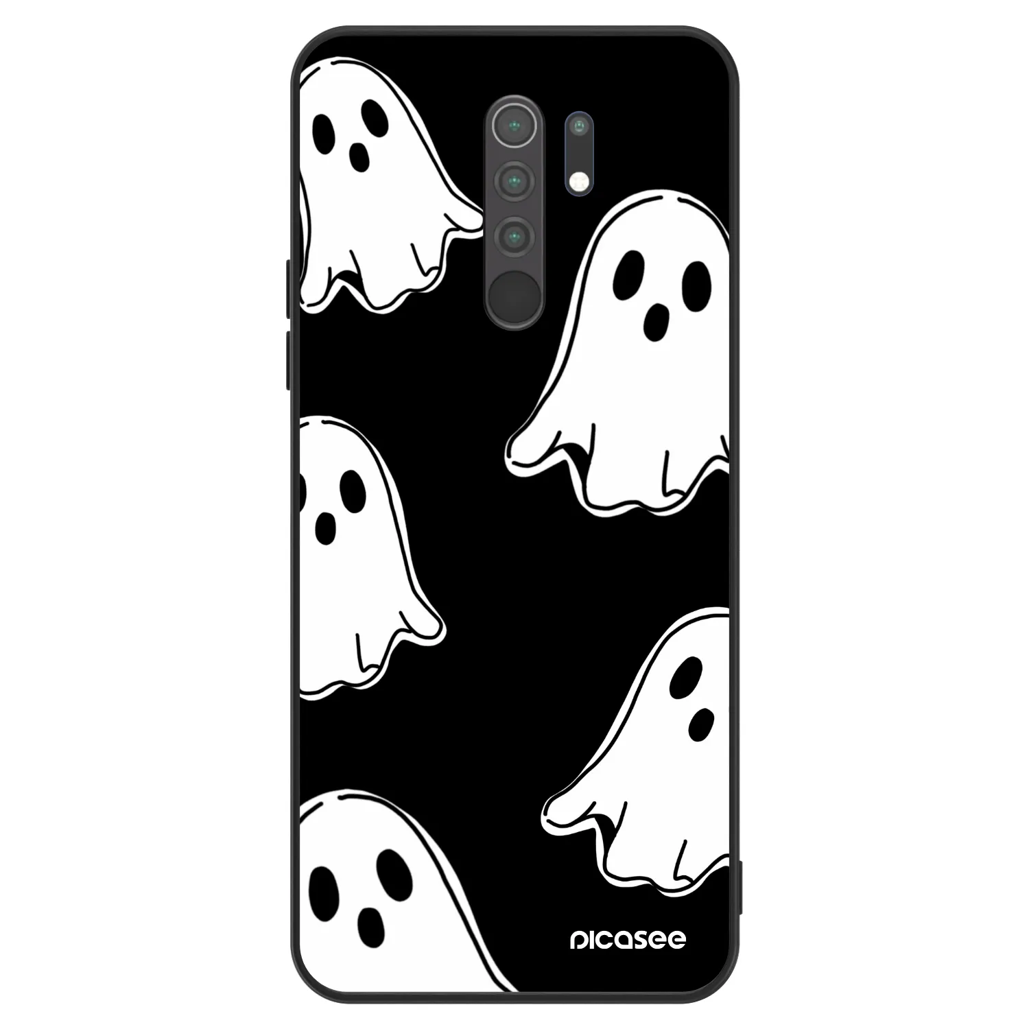 Picasee ULTIMATE CASE Xiaomi Redmi 9 - készülékre - Black ghosts