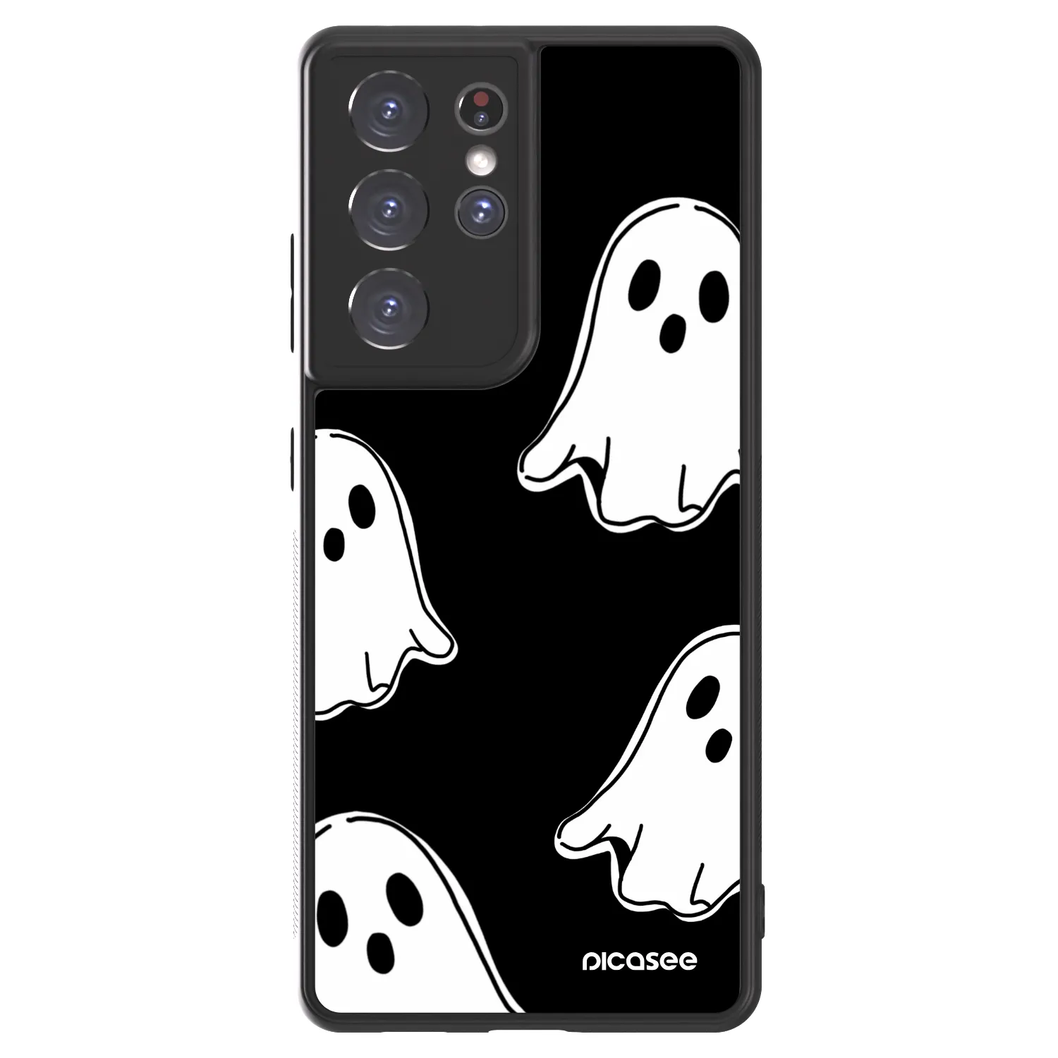 Picasee ULTIMATE CASE Samsung Galaxy S21 Ultra 5G G998B - készülékre - Black ghosts
