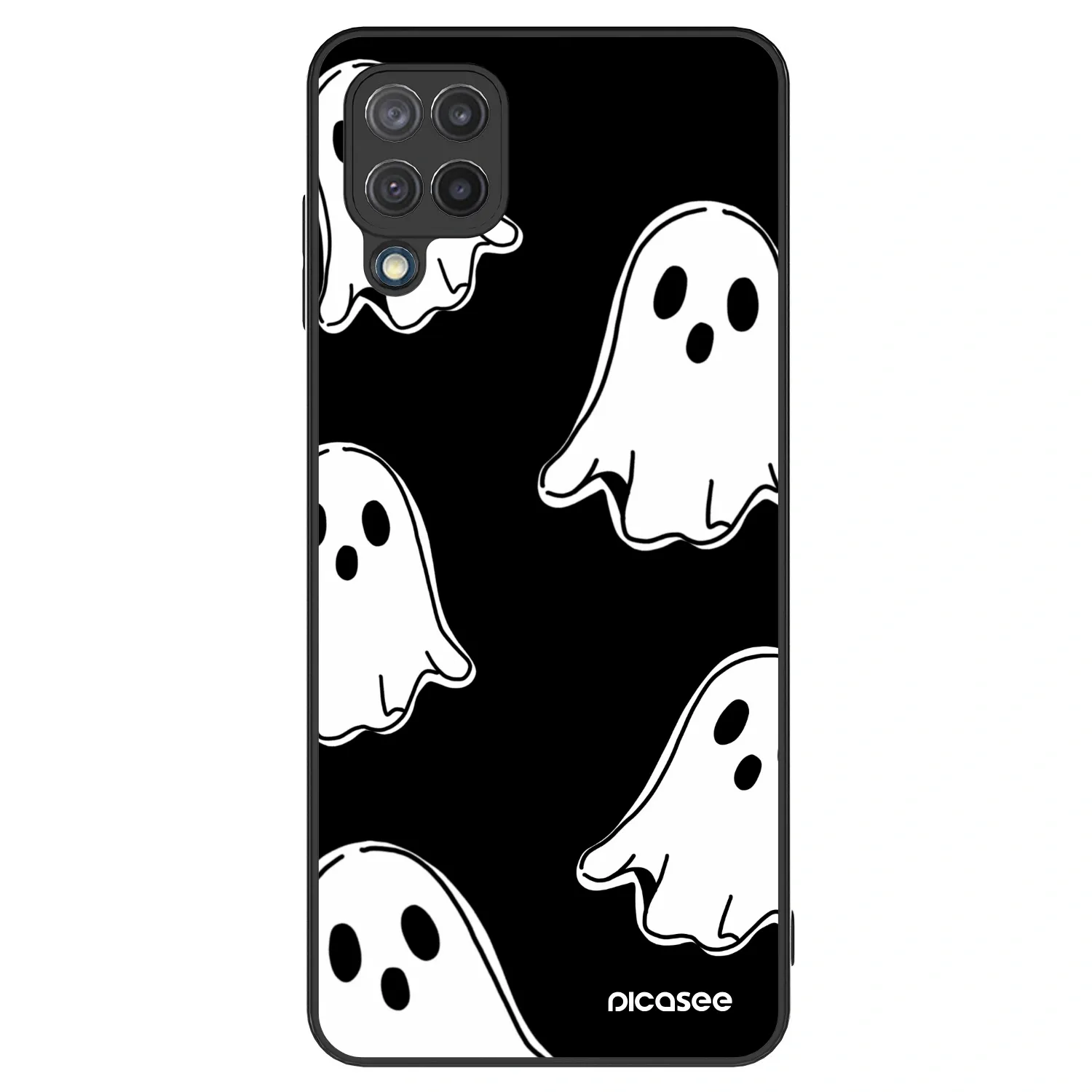 Picasee ULTIMATE CASE Samsung Galaxy M12 M127F - készülékre - Black ghosts