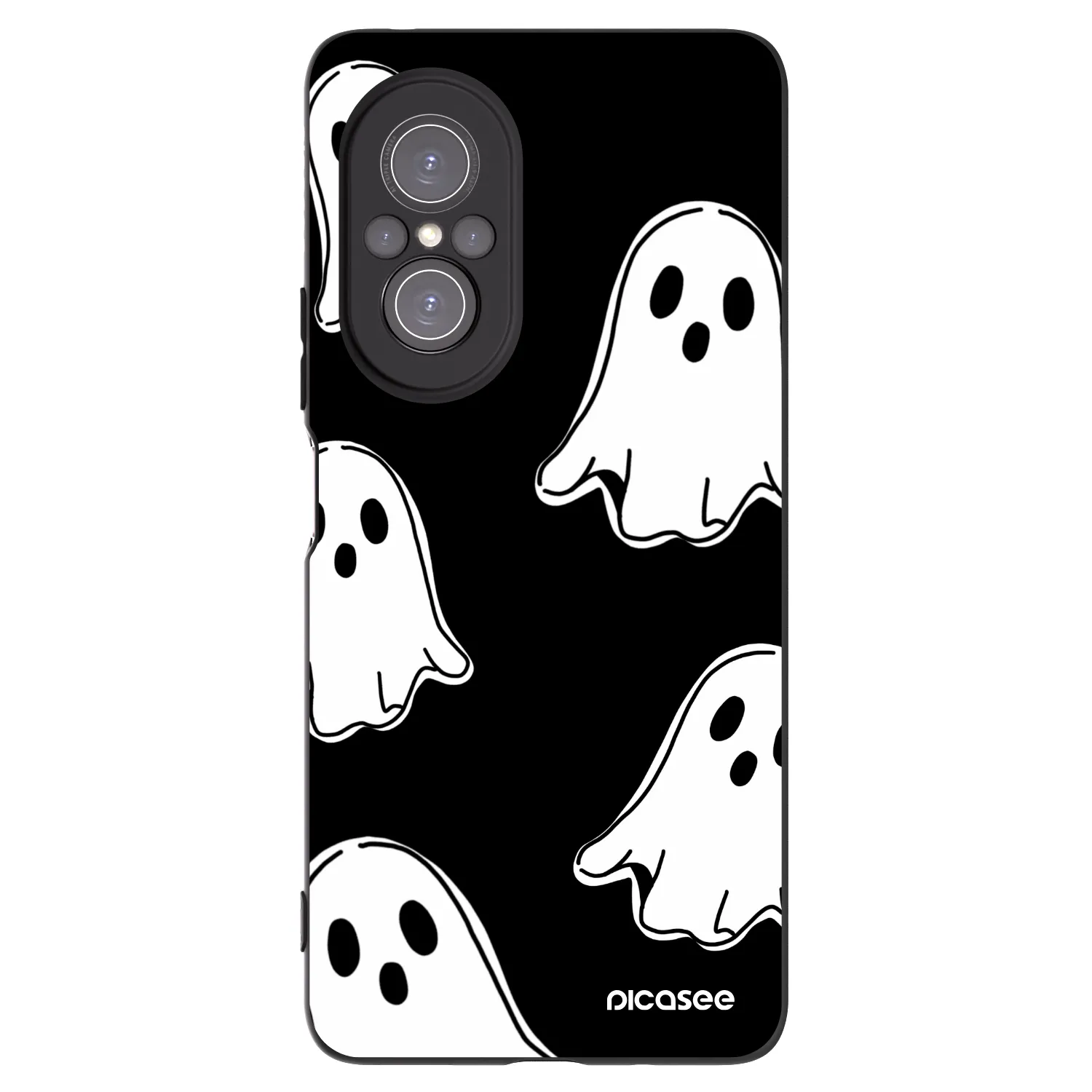 Picasee fekete szilikon tok az alábbi mobiltelefonokra Huawei Nova 9 SE - Black ghosts