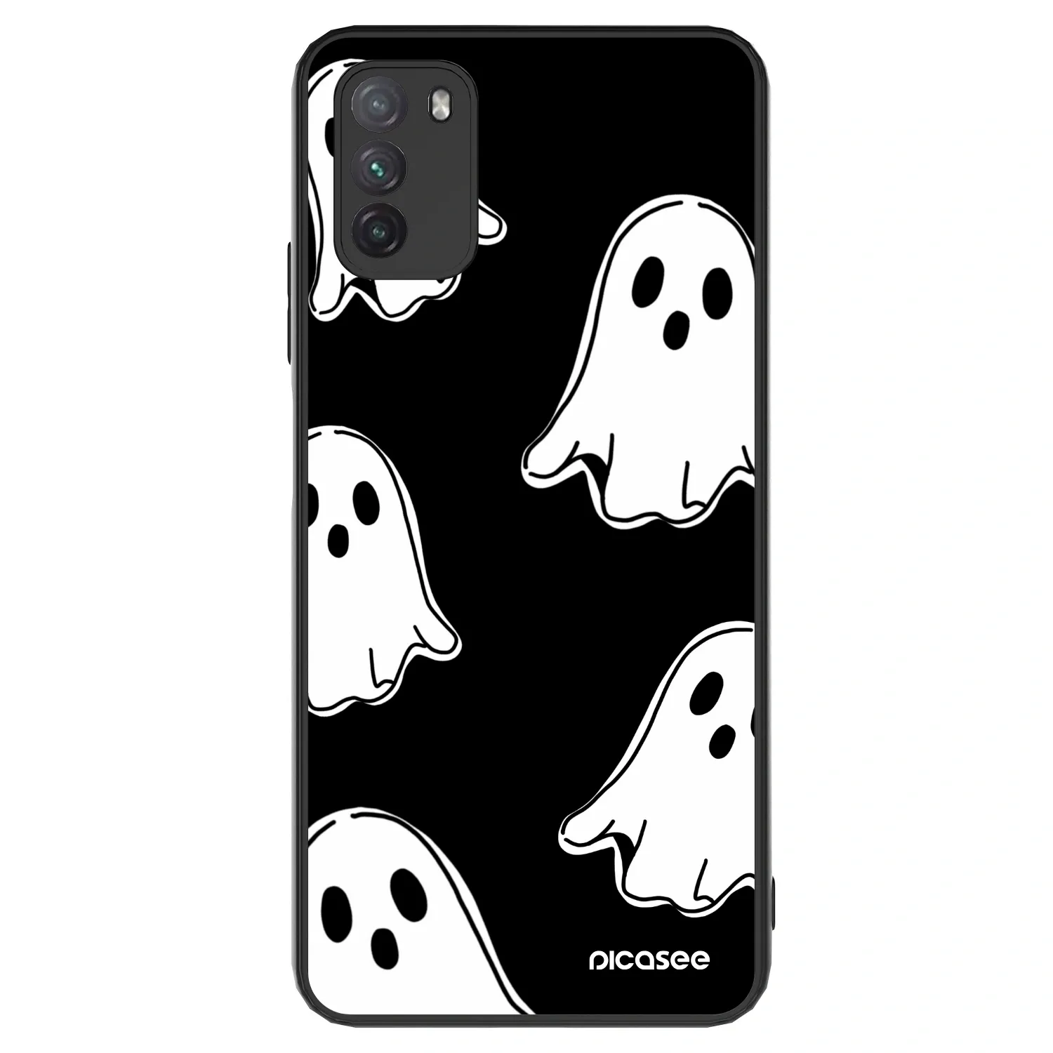 Picasee ULTIMATE CASE Xiaomi Poco M3 - készülékre - Black ghosts