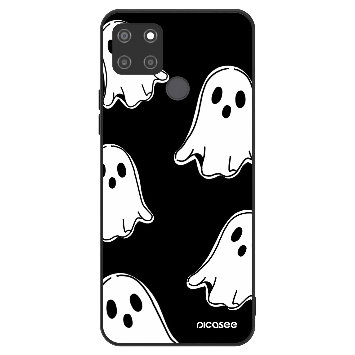 Picasee ULTIMATE CASE Realme C21Y - készülékre - Black ghosts