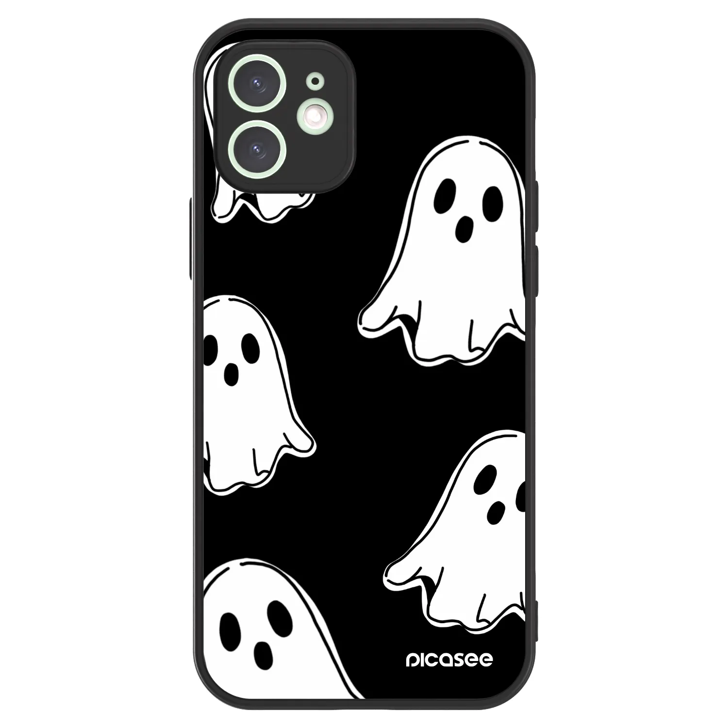 Picasee ULTIMATE CASE MagSafe Apple iPhone 12 - készülékre - Black ghosts