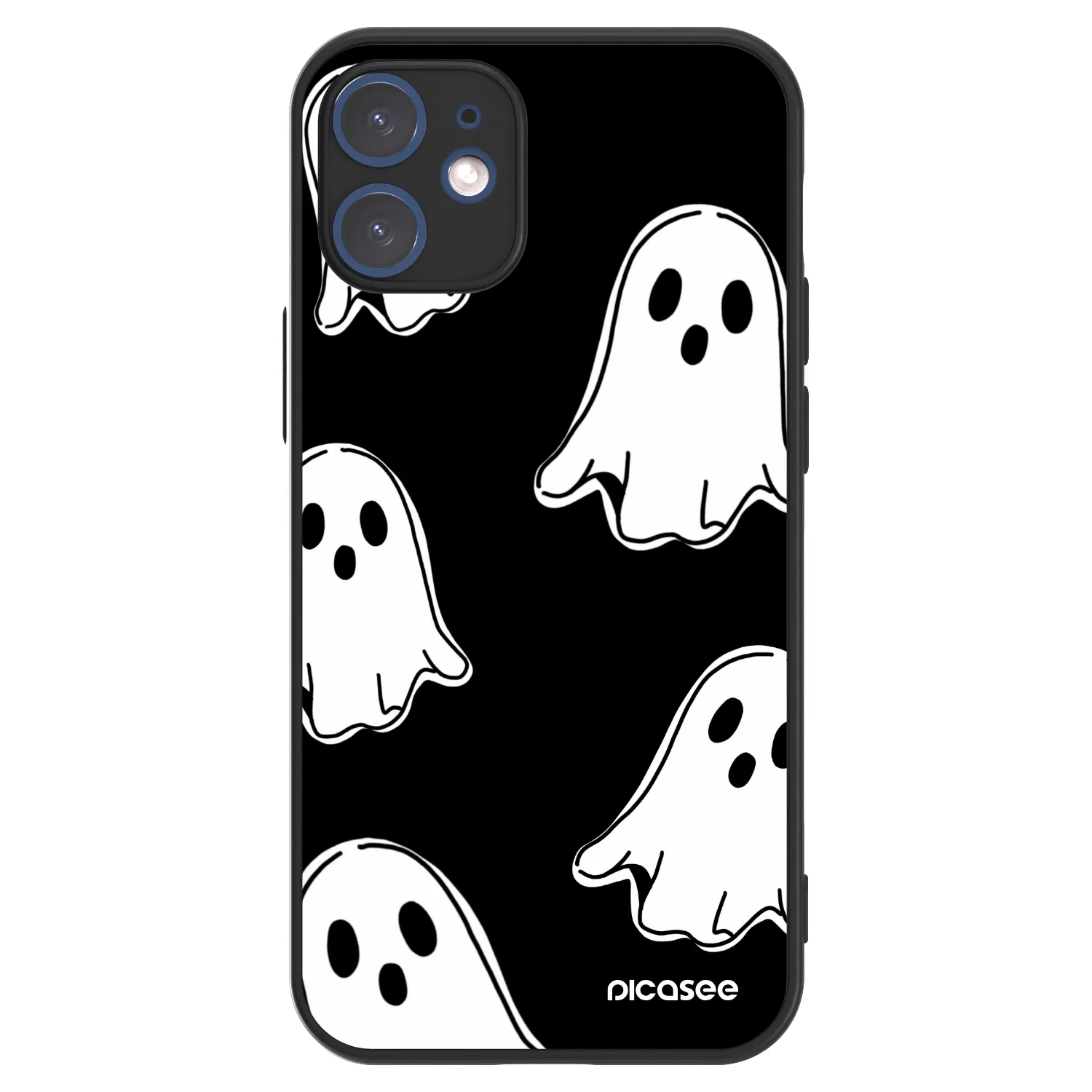 Picasee ULTIMATE CASE MagSafe Apple iPhone 12 mini - készülékre - Black ghosts