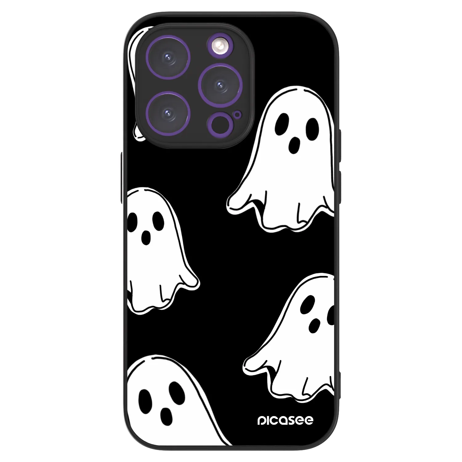 Picasee ULTIMATE CASE MagSafe Apple iPhone 14 Pro - készülékre - Black ghosts