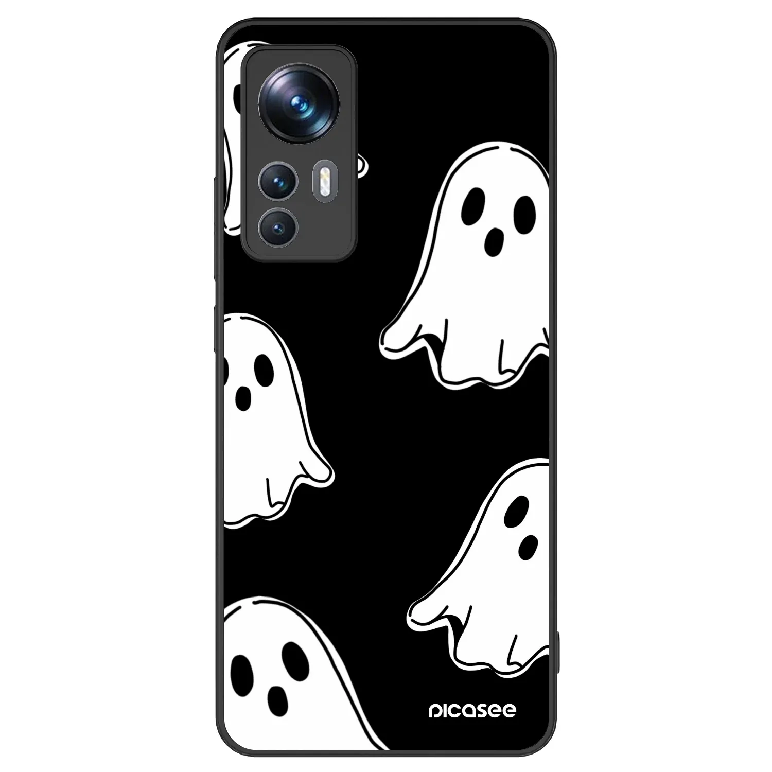 Picasee ULTIMATE CASE Xiaomi 12T Pro - készülékre - Black ghosts