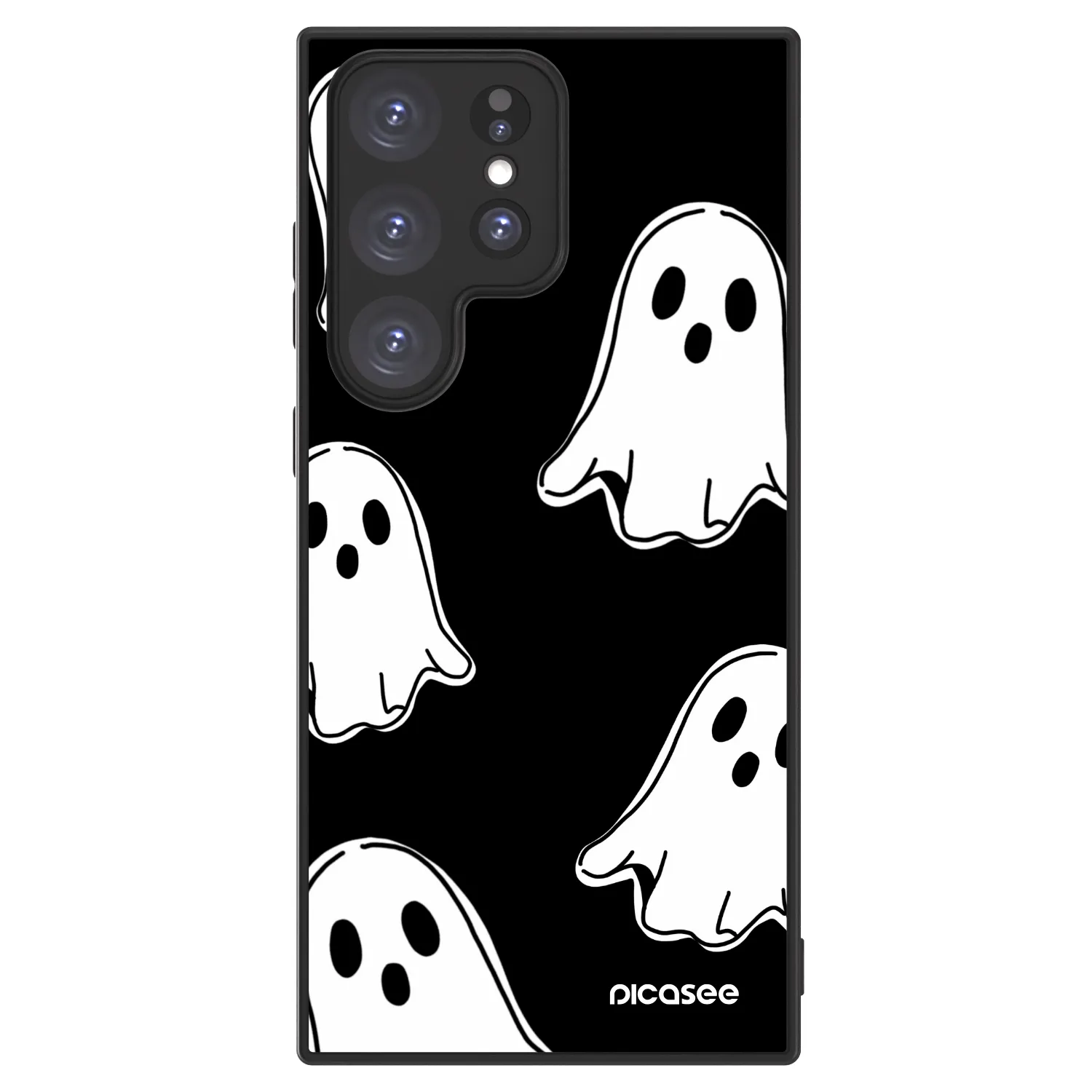 Picasee ULTIMATE CASE Samsung Galaxy S23 Ultra 5G - készülékre - Black ghosts