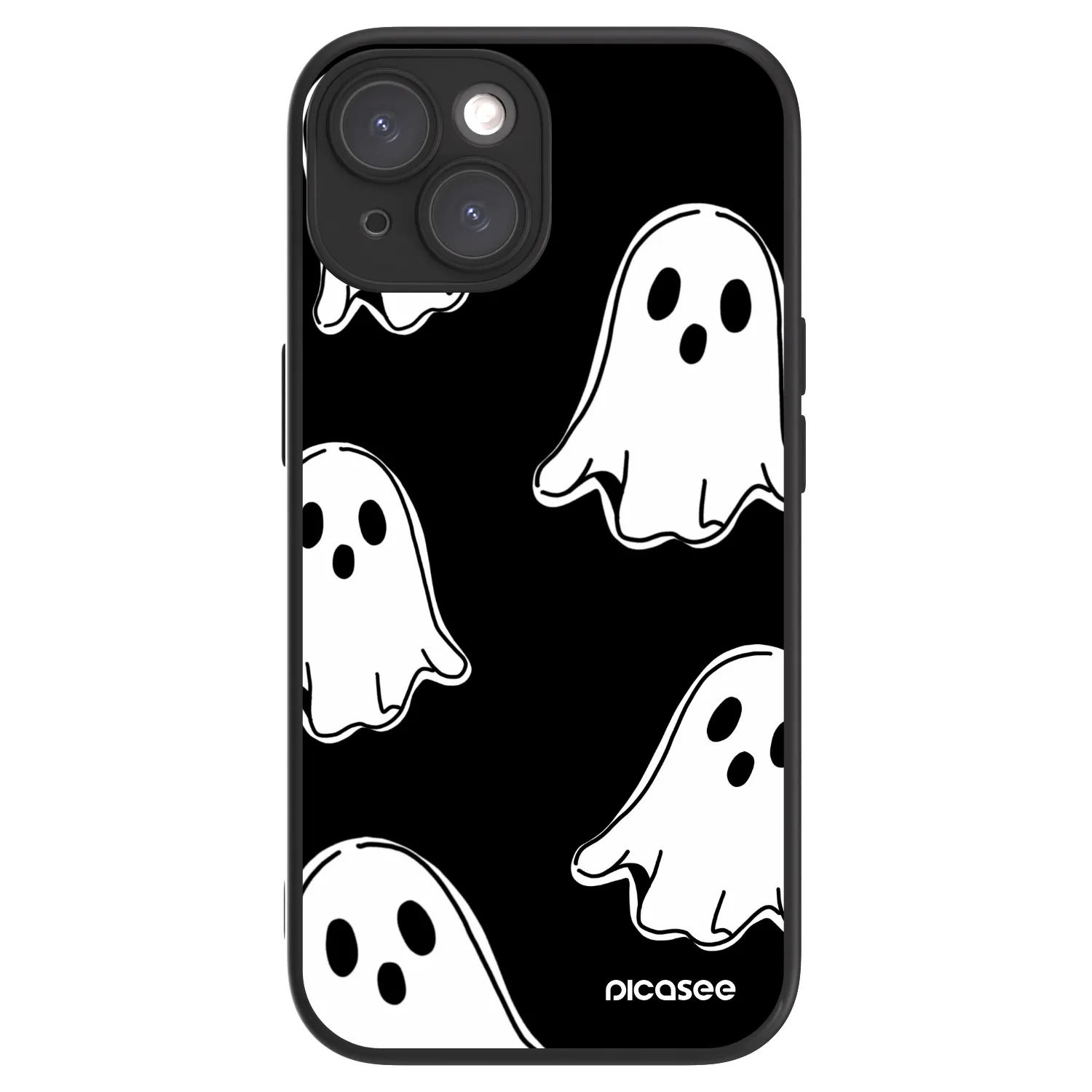 Picasee ULTIMATE CASE MagSafe Apple iPhone 15 - készülékre - Black ghosts