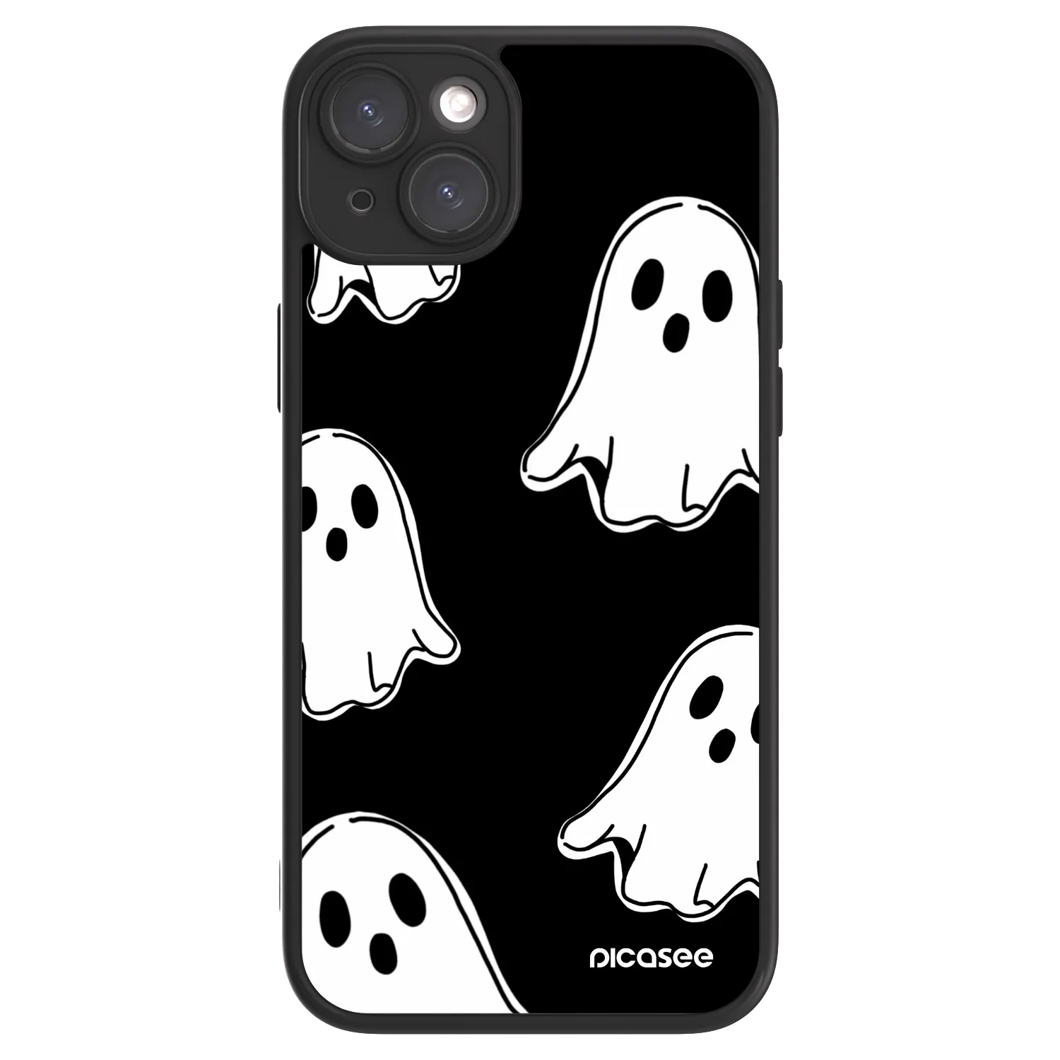 Picasee ULTIMATE CASE MagSafe Apple iPhone 15 Plus - készülékre - Black ghosts