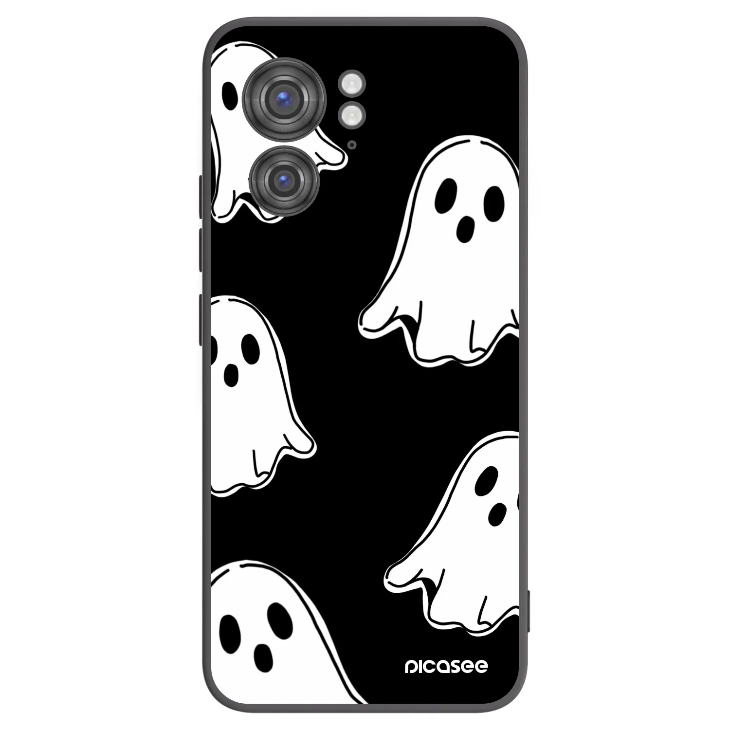 Picasee fekete szilikon tok az alábbi mobiltelefonokra Motorola Edge 40 - Black ghosts