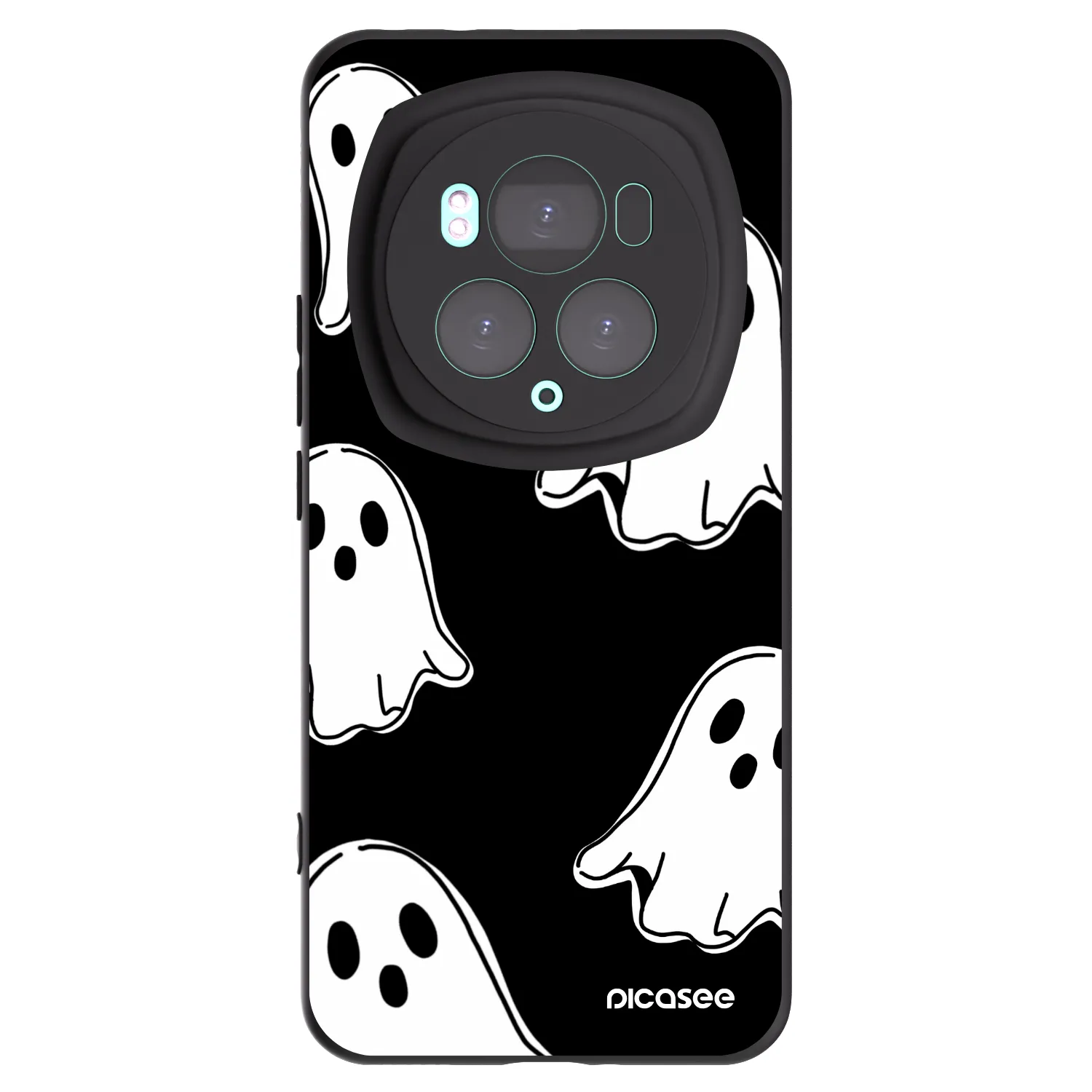 Picasee fekete szilikon tok az alábbi mobiltelefonokra Honor Magic6 Pro - Black ghosts