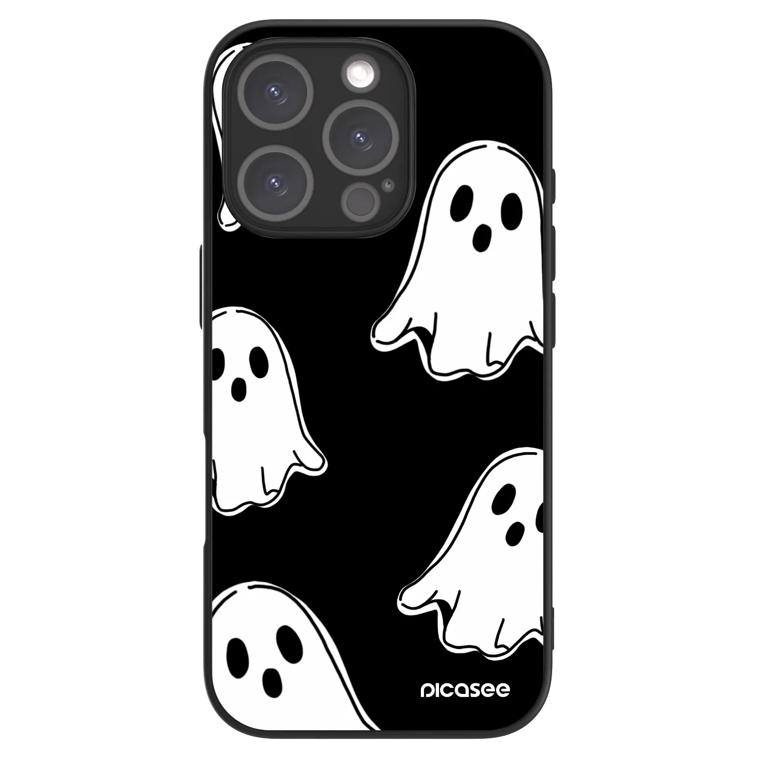 Picasee ULTIMATE CASE Apple iPhone 16 Pro - készülékre - Black ghosts