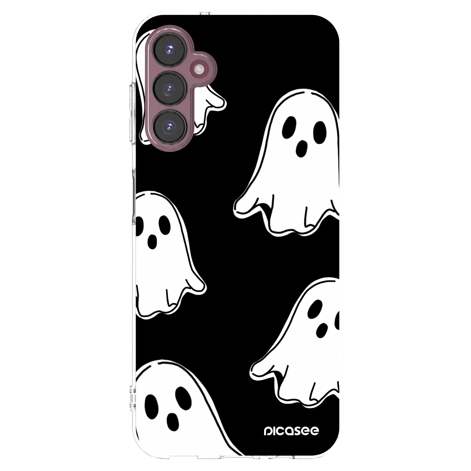 Picasee átlátszó szilikon tok az alábbi mobiltelefonokra Samsung Galaxy A05s A057G - Black ghosts