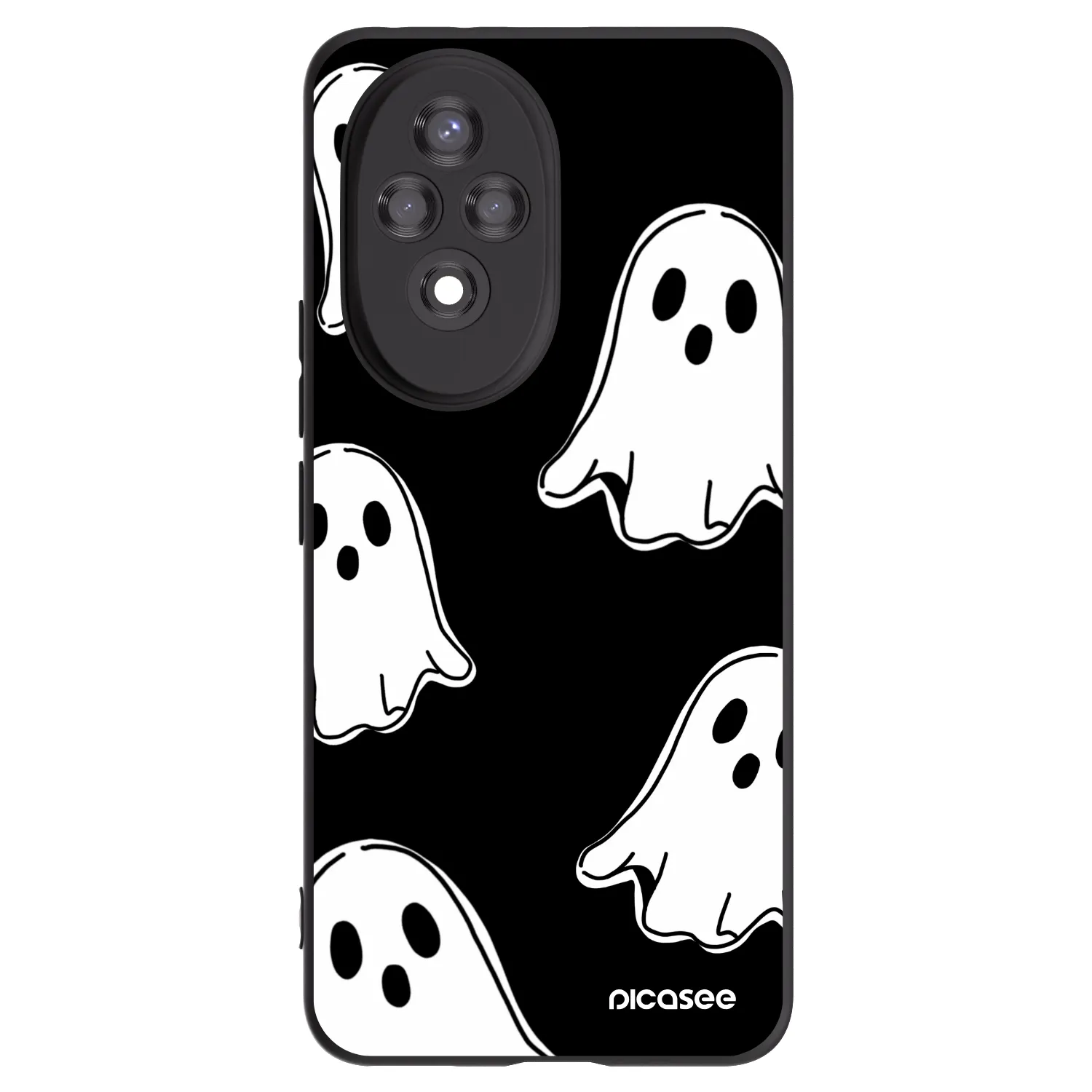Picasee fekete szilikon tok az alábbi mobiltelefonokra Honor 200 5G - Black ghosts