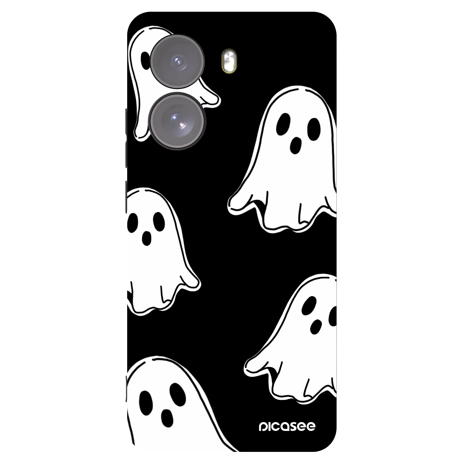 Picasee fekete szilikon tok az alábbi mobiltelefonokra Xiaomi Poco X7 - Black ghosts