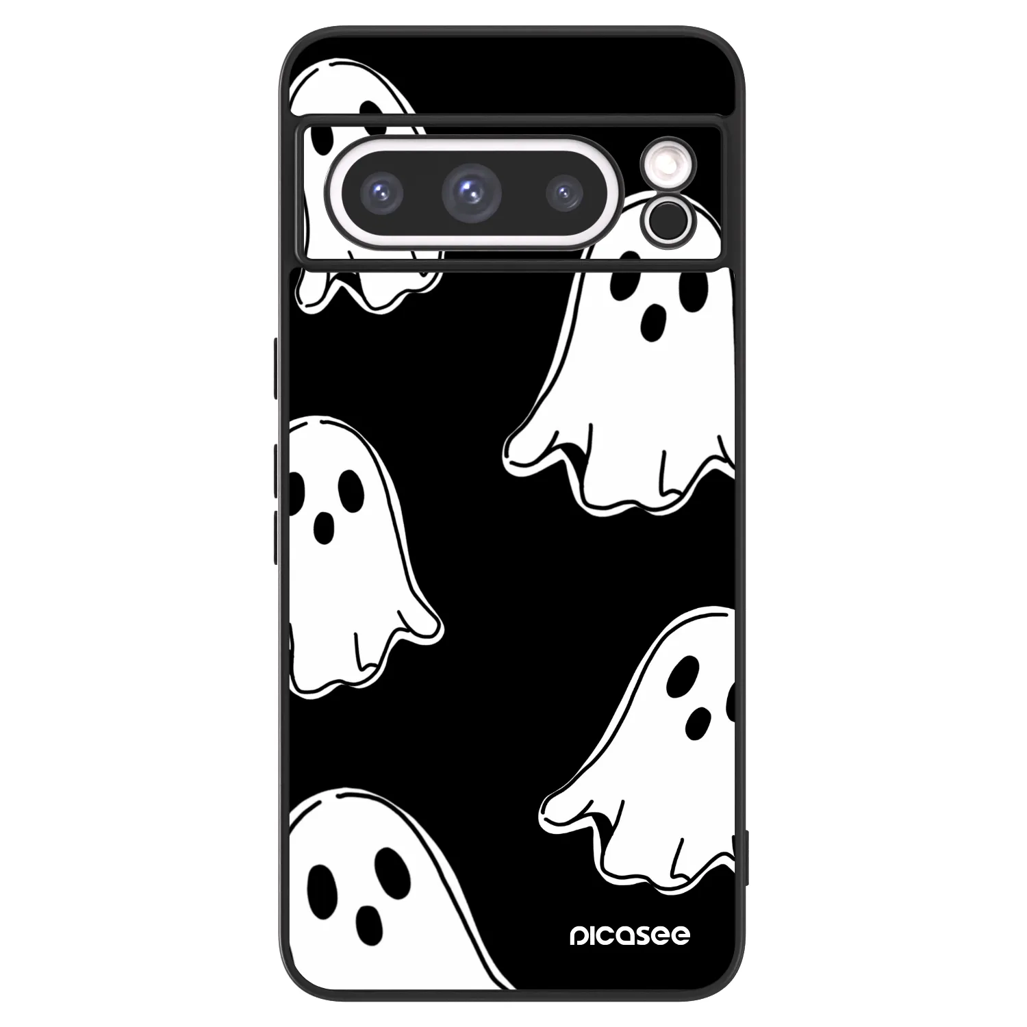 Picasee ULTIMATE CASE Google Pixel 8 Pro - készülékre - Black ghosts