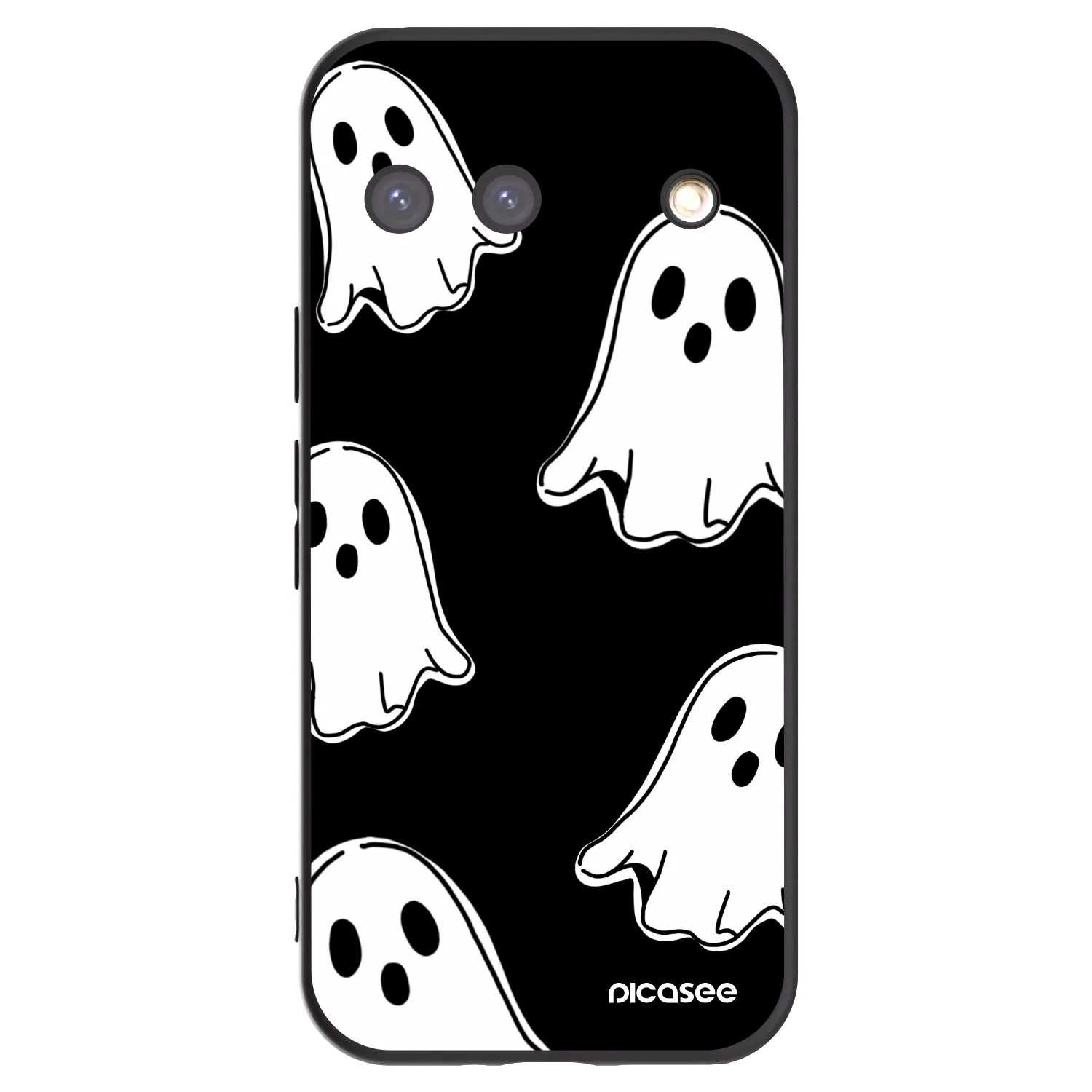Picasee fekete szilikon tok az alábbi mobiltelefonokra Google Pixel 9 - Black ghosts