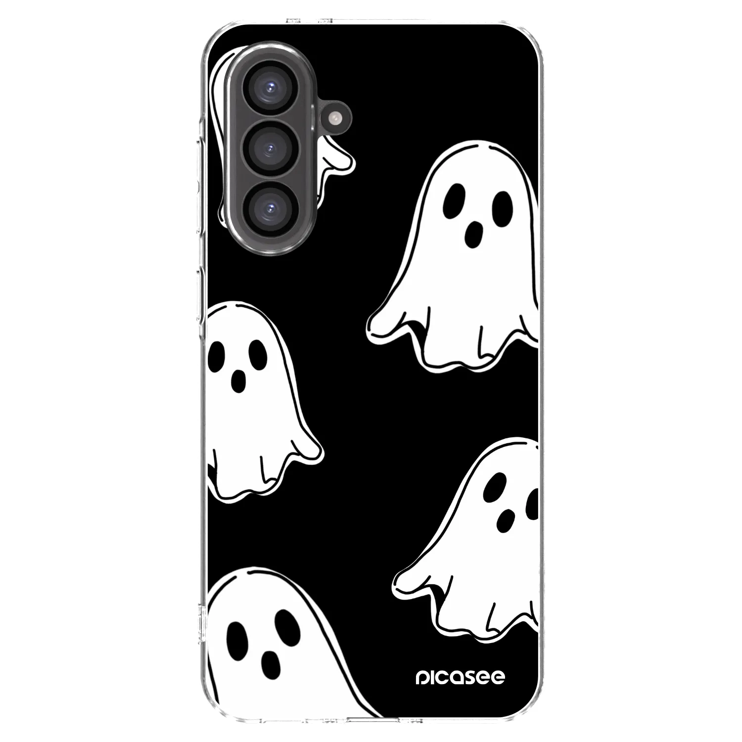 Picasee átlátszó szilikon tok az alábbi mobiltelefonokra Samsung Galaxy A56 5G A566B - Black ghosts