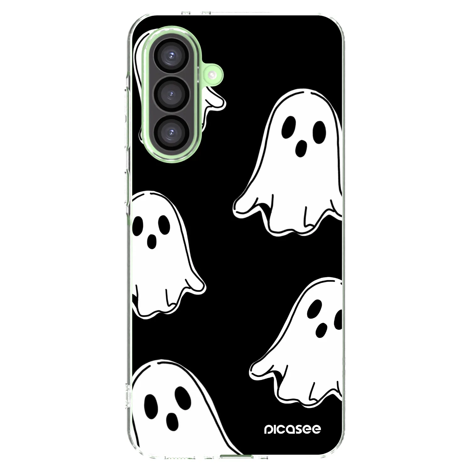 Picasee átlátszó szilikon tok az alábbi mobiltelefonokra Samsung Galaxy A26 5G A266B - Black ghosts