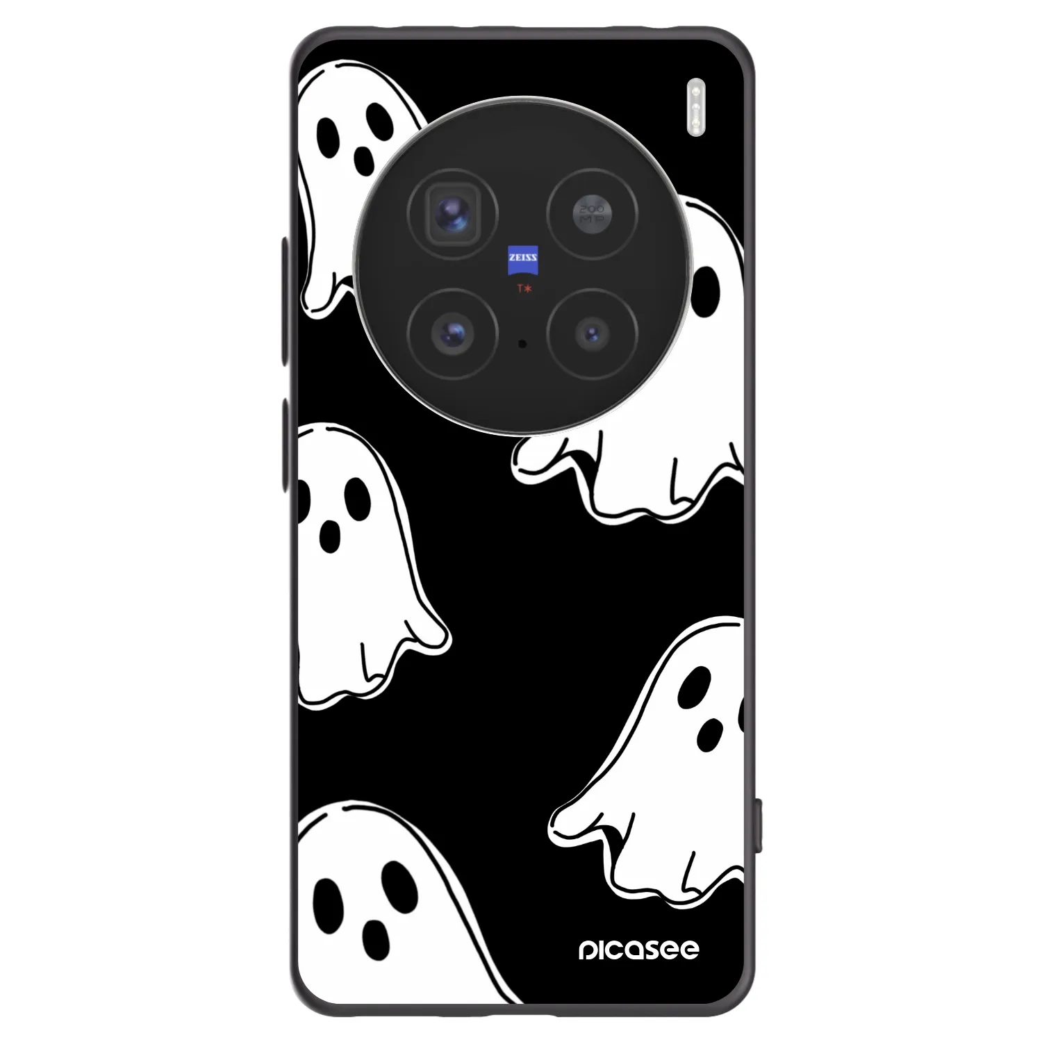 Picasee fekete szilikon tok az alábbi mobiltelefonokra Vivo X200 Pro - Black ghosts