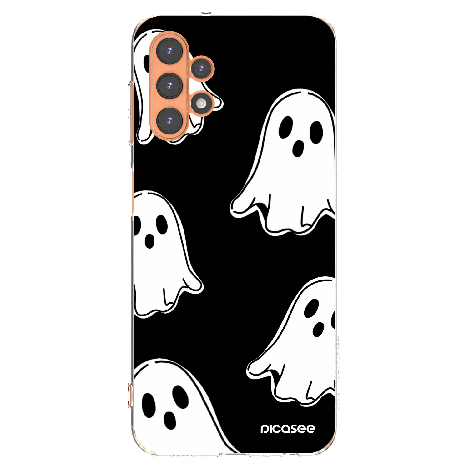 Picasee átlátszó szilikon tok az alábbi mobiltelefonokra Samsung Galaxy A13 5G - Black ghosts