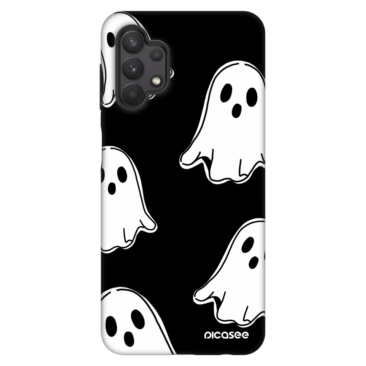Picasee Fashion Case Samsung Galaxy A32 5G A326B - Black ghosts