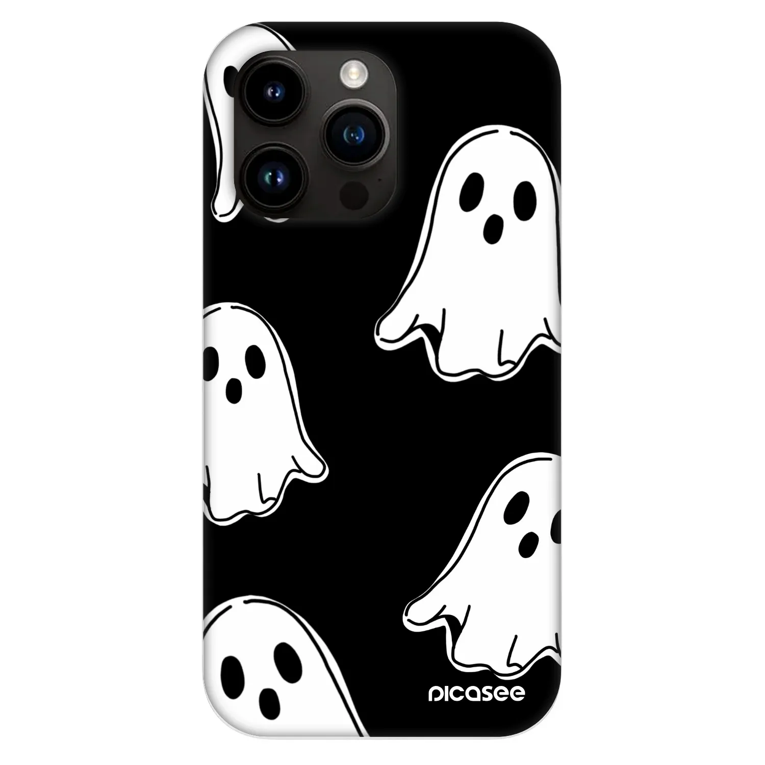Picasee Fashion Case MagSafe Apple iPhone 13 Pro - Black ghosts