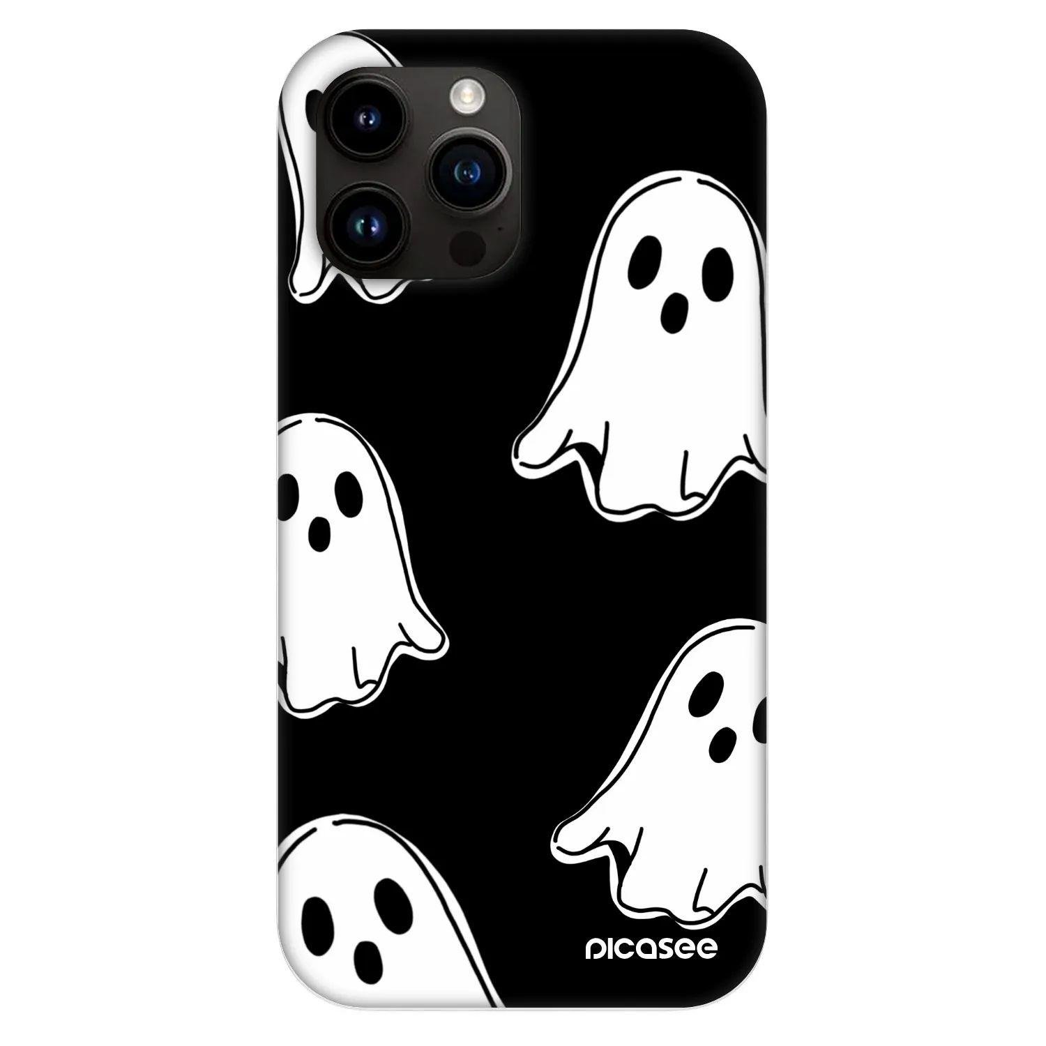 Picasee Fashion Case MagSafe Apple iPhone 13 Pro Max - Black ghosts