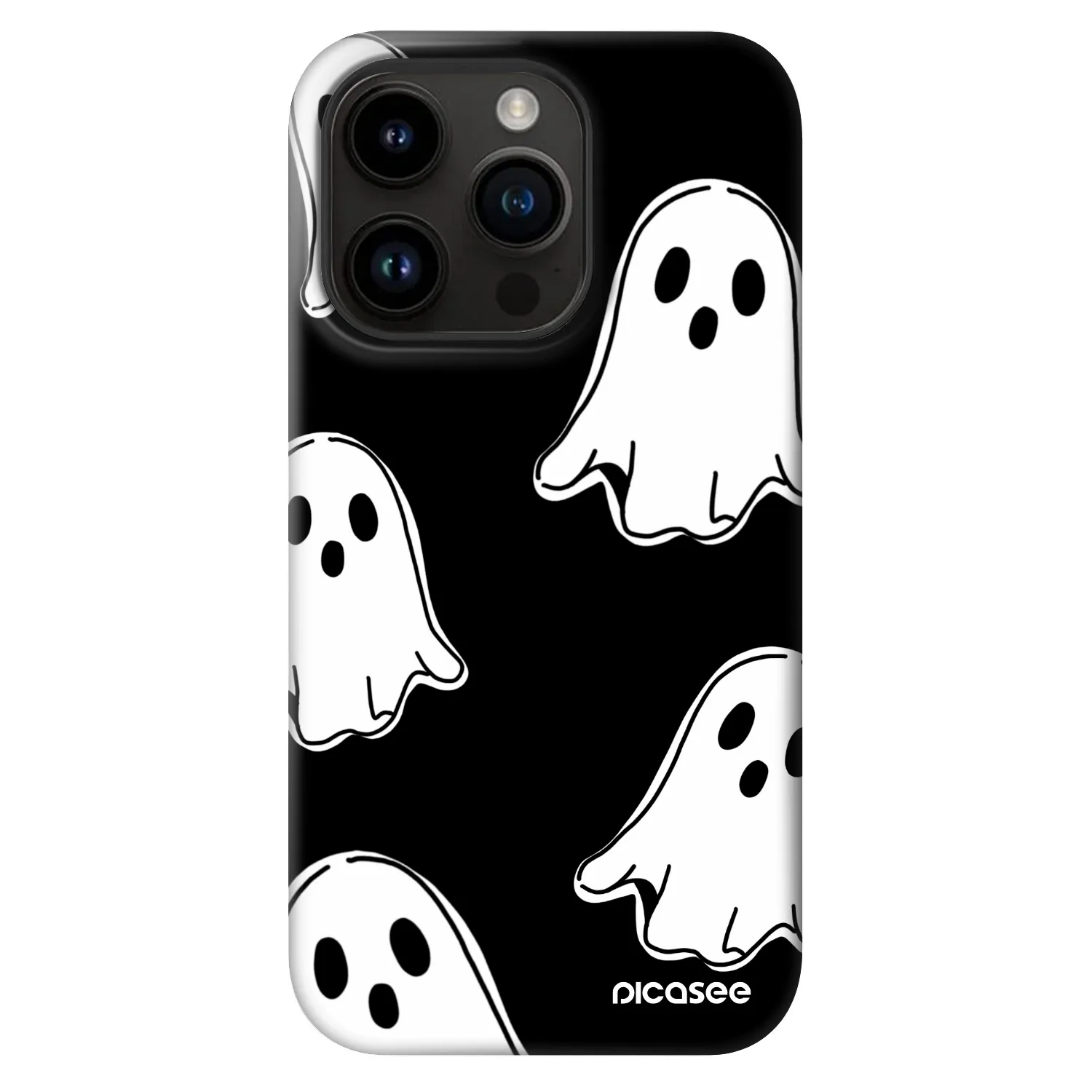 Picasee Fashion Case MagSafe Apple iPhone 14 Pro - Black ghosts