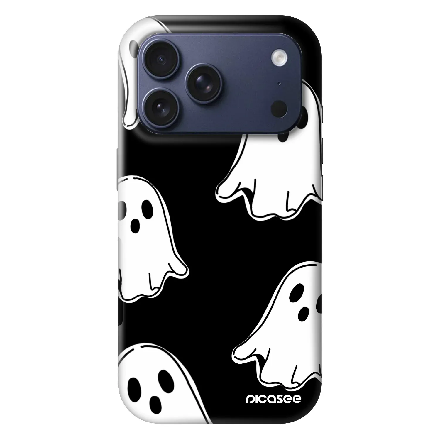 Picasee Fashion Case MagSafe Apple iPhone 17 Pro - Black ghosts