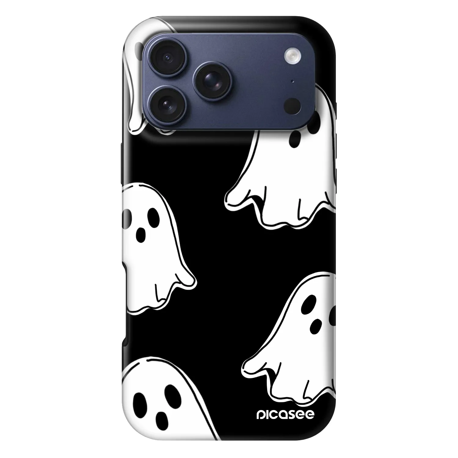 Picasee Fashion Case MagSafe Apple iPhone 17 Pro Max - Black ghosts