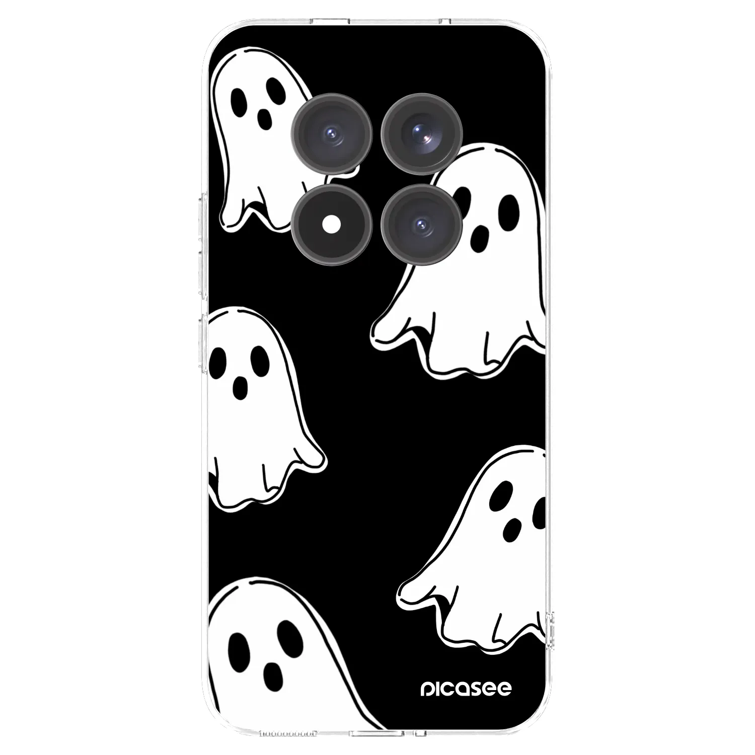 Picasee átlátszó szilikon tok az alábbi mobiltelefonokra Xiaomi Redmi Note 15 Pro+ - Black ghosts