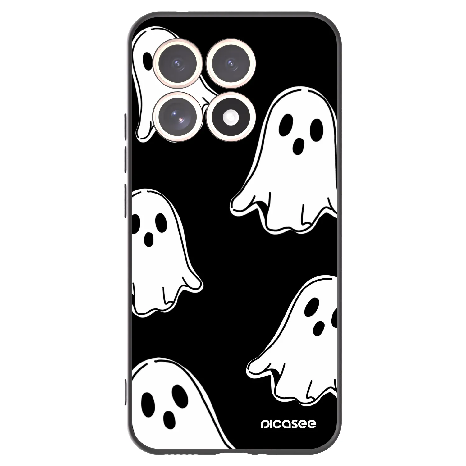 Picasee fekete szilikon tok az alábbi mobiltelefonokra Xiaomi 15T - Black ghosts
