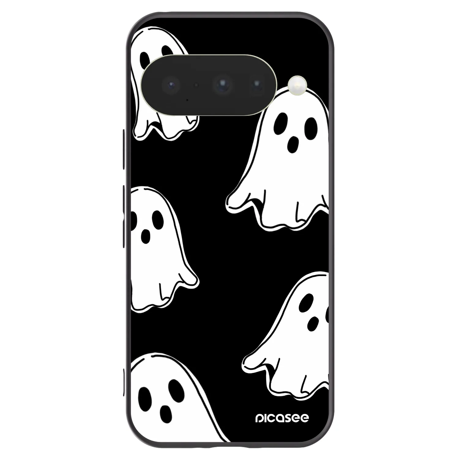 Picasee fekete szilikon tok az alábbi mobiltelefonokra Google Pixel 10 - Black ghosts