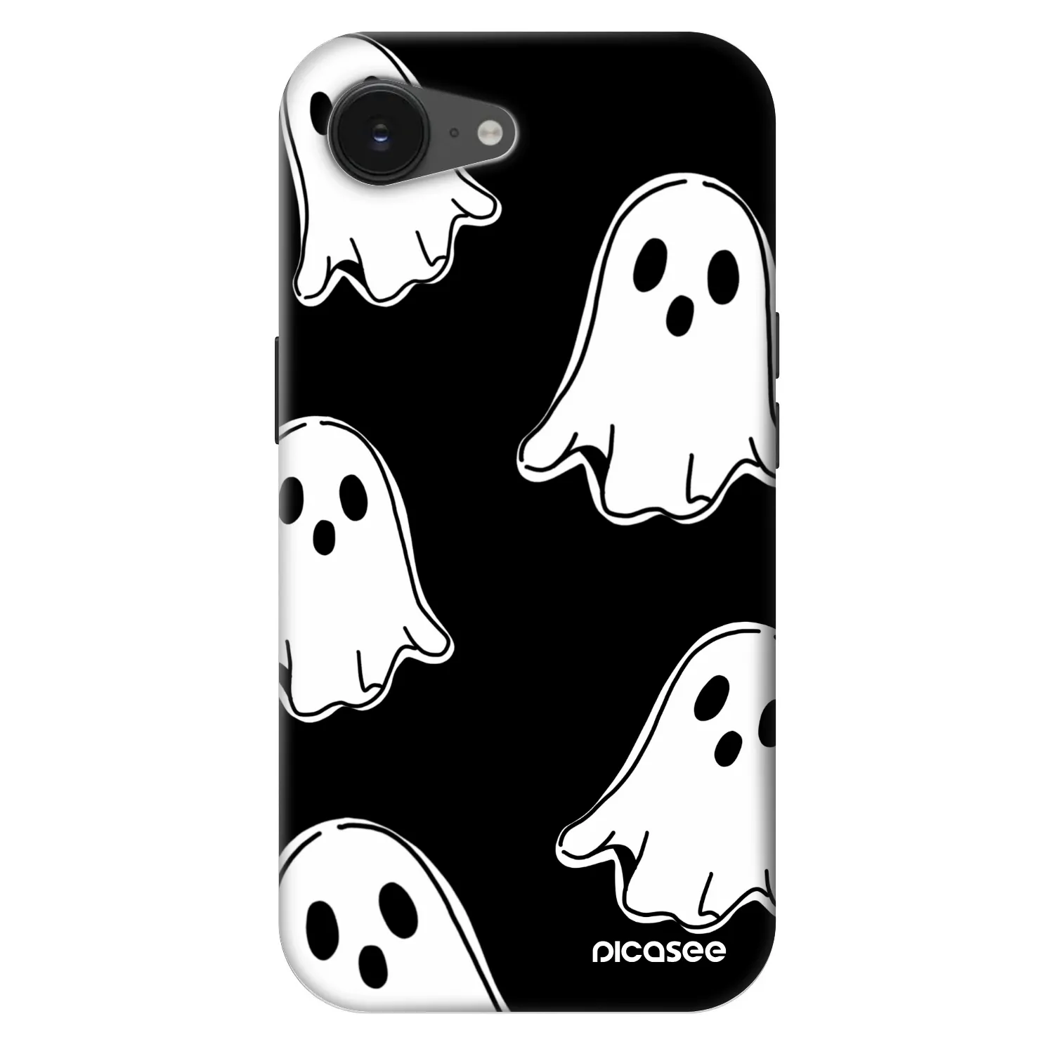 Picasee Fashion Case MagSafe Apple iPhone 17e - Black ghosts