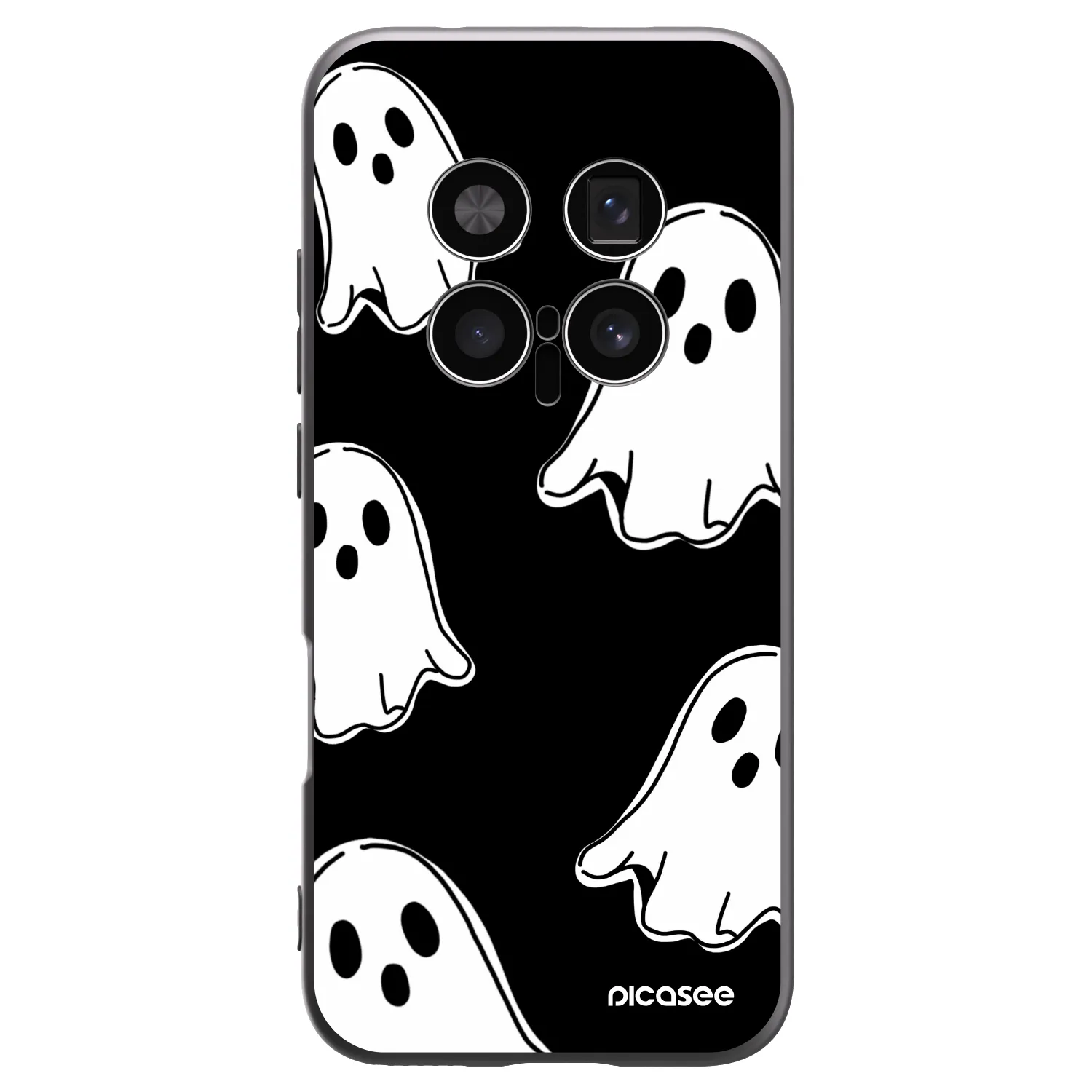 Picasee fekete szilikon tok az alábbi mobiltelefonokra Honor Magic8 Pro 5G - Black ghosts