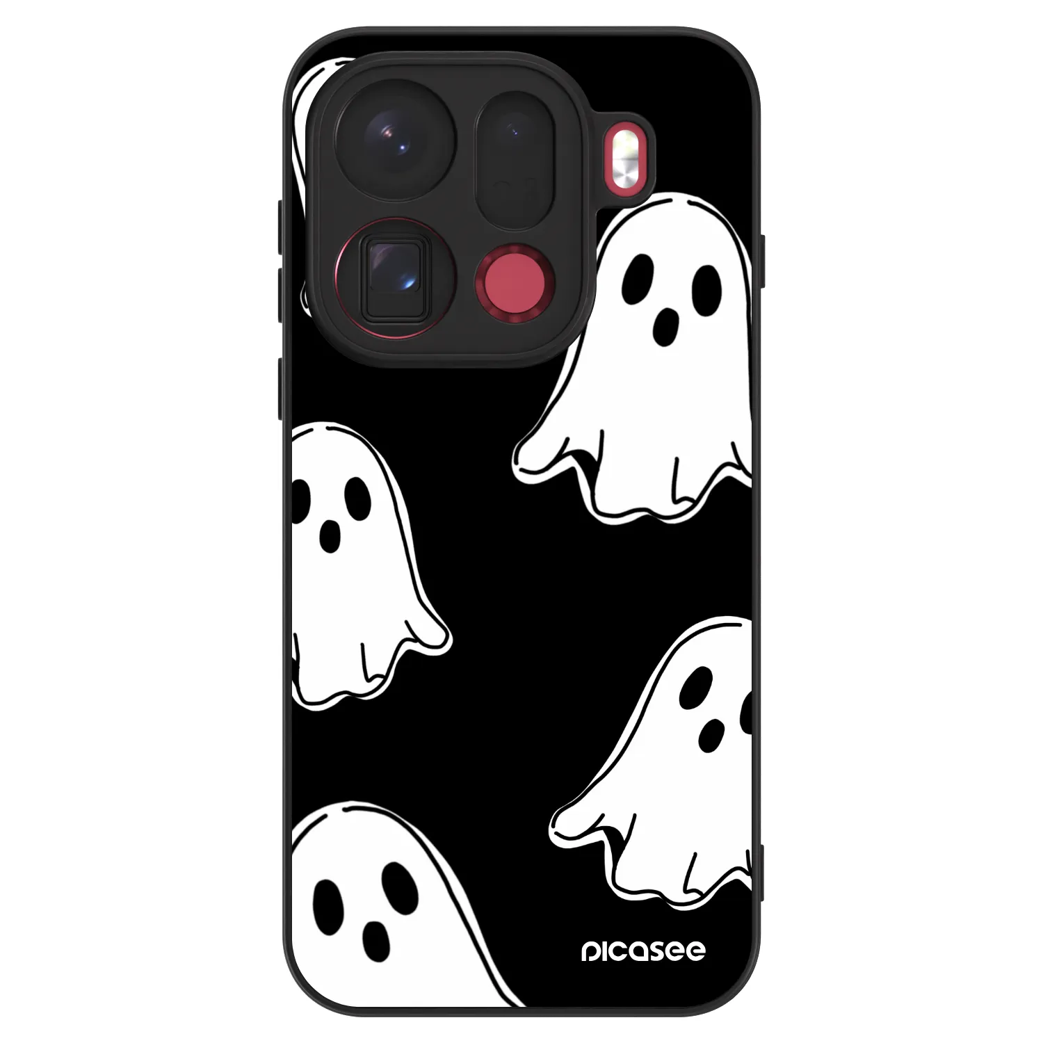 Picasee ULTIMATE CASE OPPO Find X9 Pro - készülékre - Black ghosts