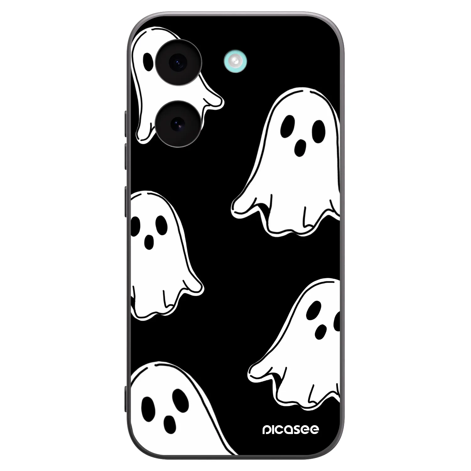 Picasee fekete szilikon tok az alábbi mobiltelefonokra Xiaomi Poco X8 Pro - Black ghosts
