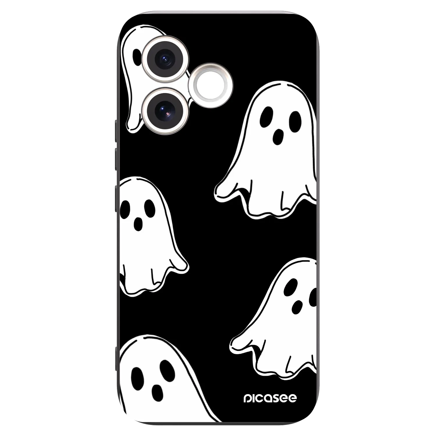 Picasee fekete szilikon tok az alábbi mobiltelefonokra Honor 600 Lite - Black ghosts
