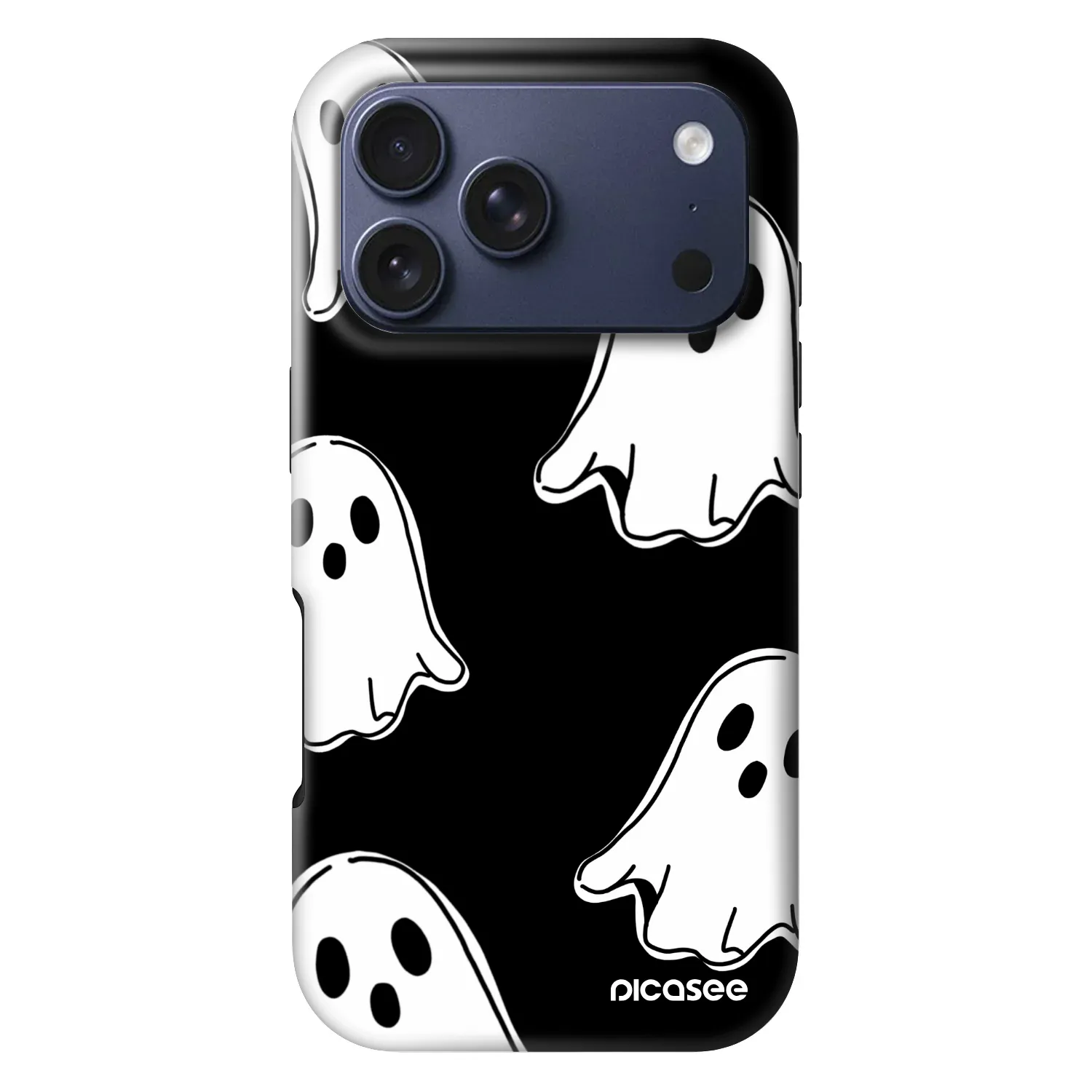 Picasee Fashion Case MagSafe Apple iPhone 18 Pro - Black ghosts