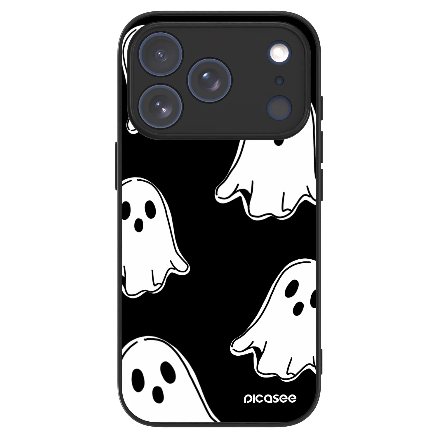 Picasee ULTIMATE CASE Apple iPhone 18 Pro - készülékre - Black ghosts