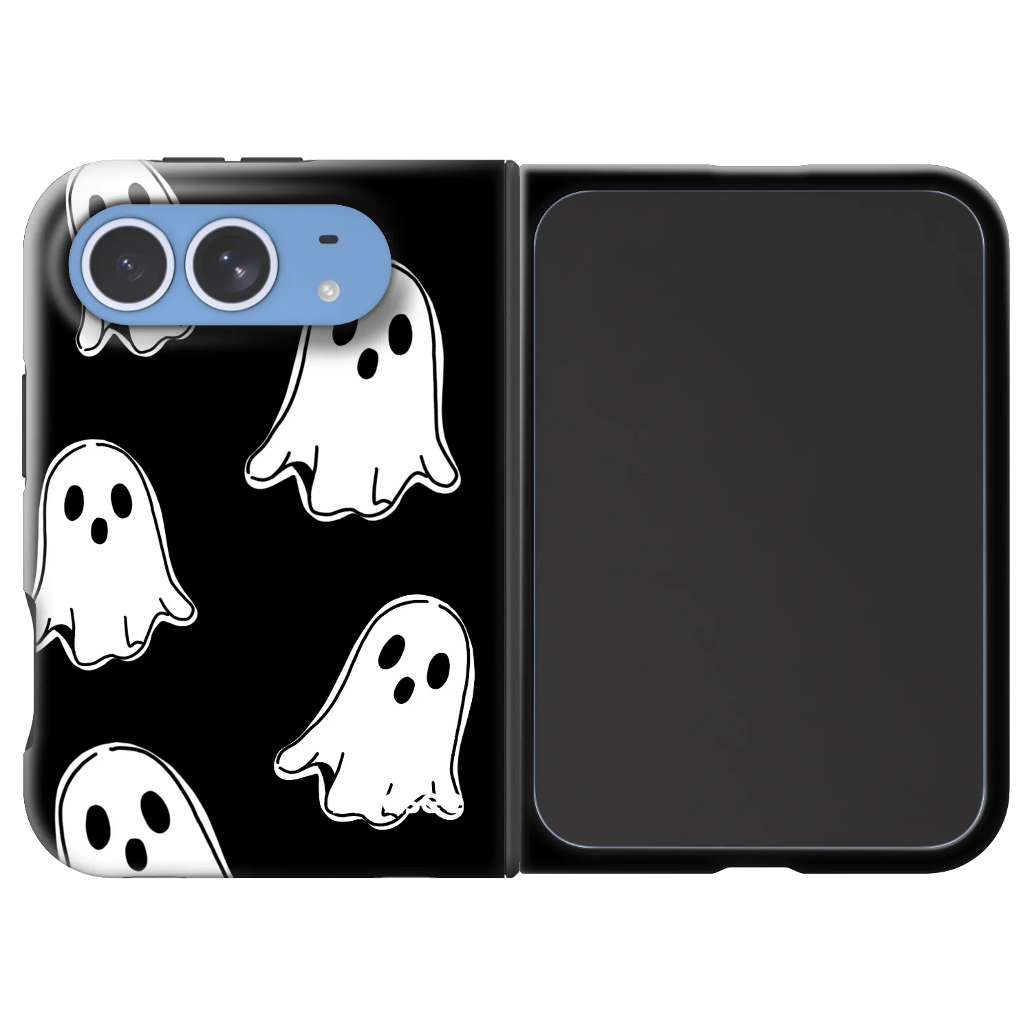 Picasee Fashion Case MagSafe Apple iPhone Duo - Black ghosts