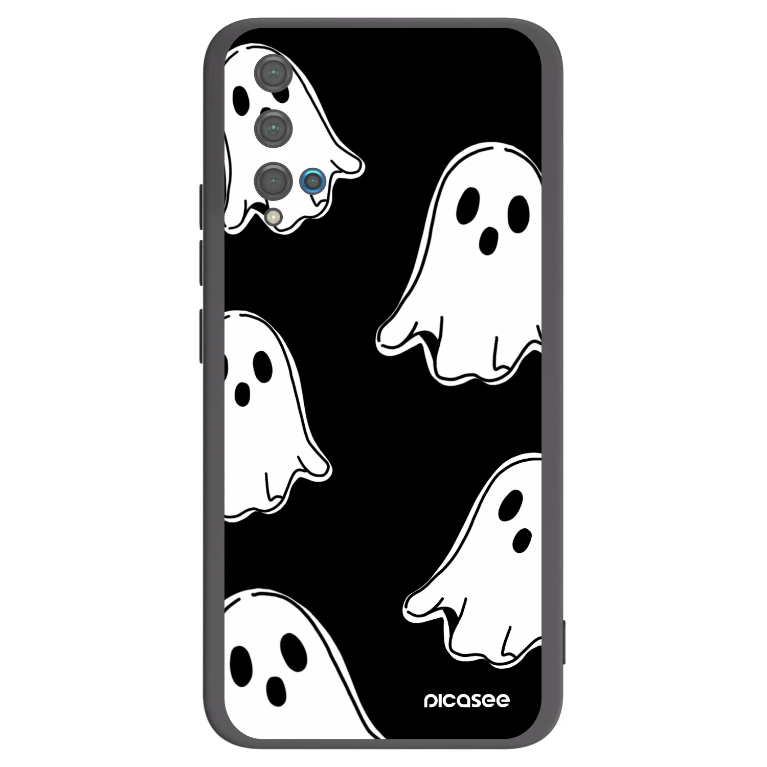 Picasee fekete szilikon tok az alábbi mobiltelefonokra Huawei Nova 5T - Black ghosts