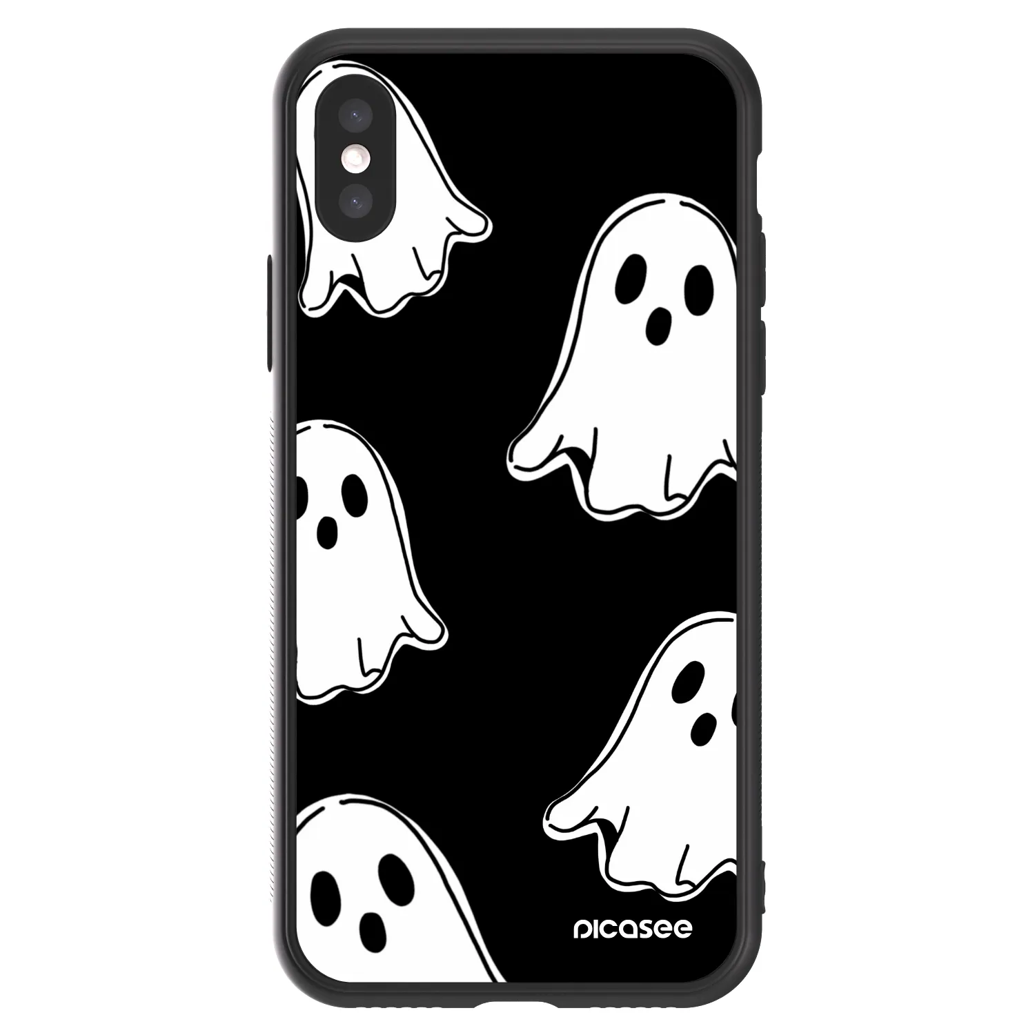 Picasee ULTIMATE CASE Apple iPhone X/XS - készülékre - Black ghosts
